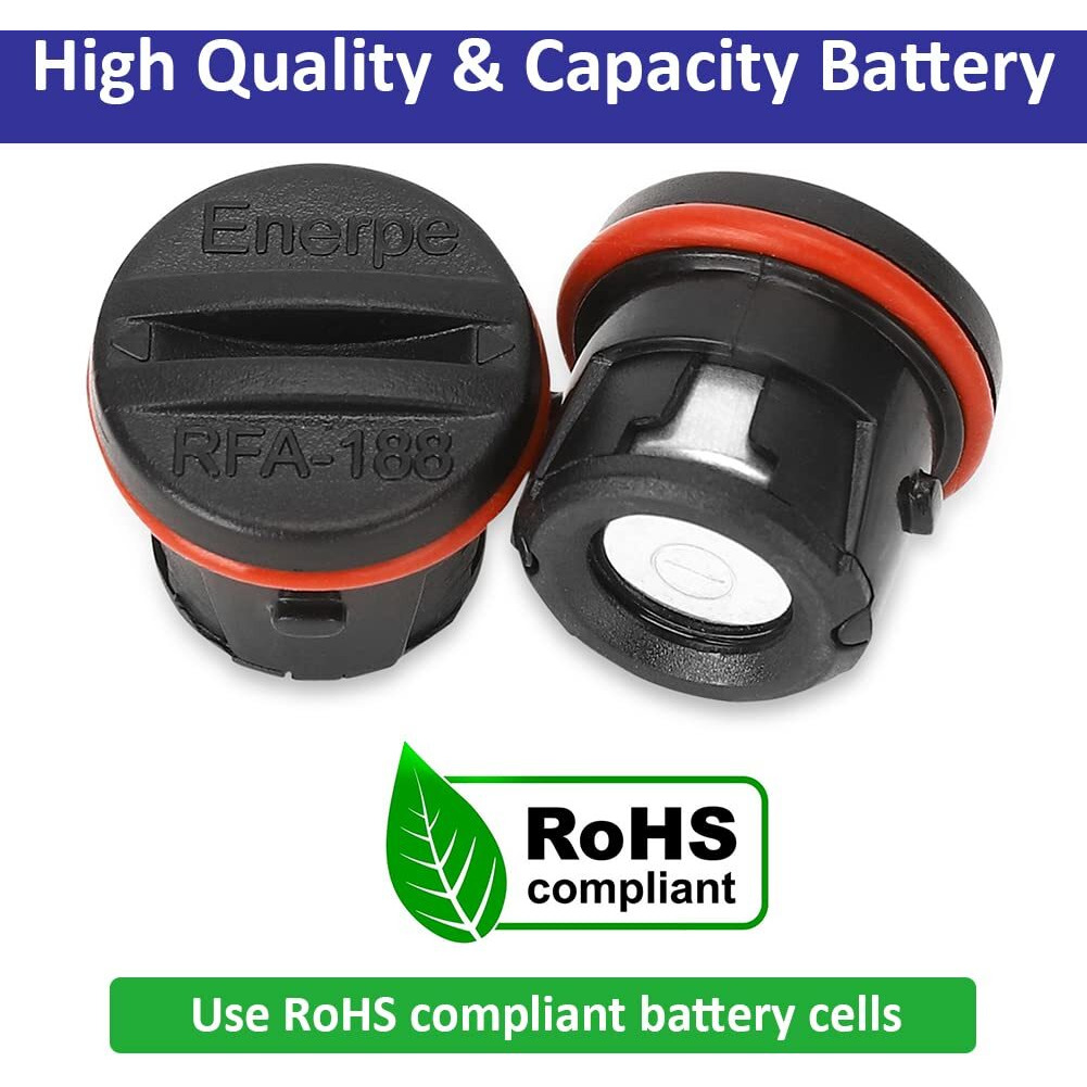 Enerpe Rfa-188 Replacement Batteries High Capacity Compatible With Petsafe Collars 8-Pack