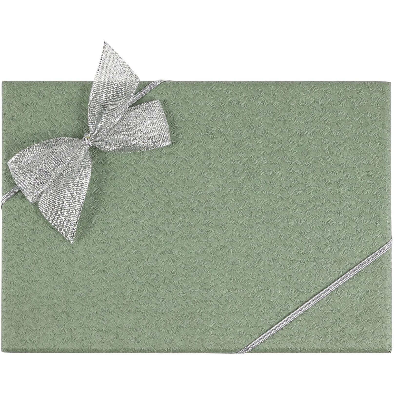 Aimudi Silver Stretch Loops With Pre Tied Metallic Silver Bows 10"" Elastic Gift Bows Stretch Bows For Gift Wrapping Stretch Cord With Bow Elastic Ribbon For Gift Boxes Party Favors (24 Pack)