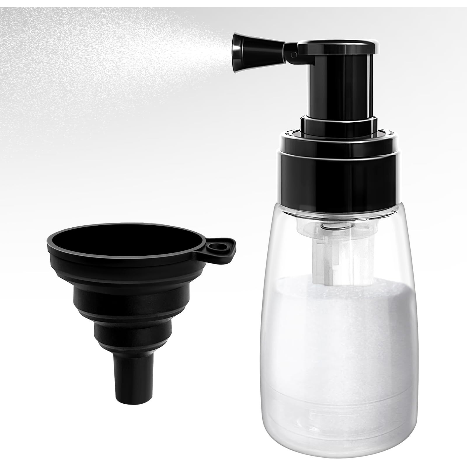 Diatomaceous Earth Duster. 6Oz Garden Power Dispersal For Indoor/Outdoor - Patent Design - Adjustable Sprayer Angel & Transparent Body