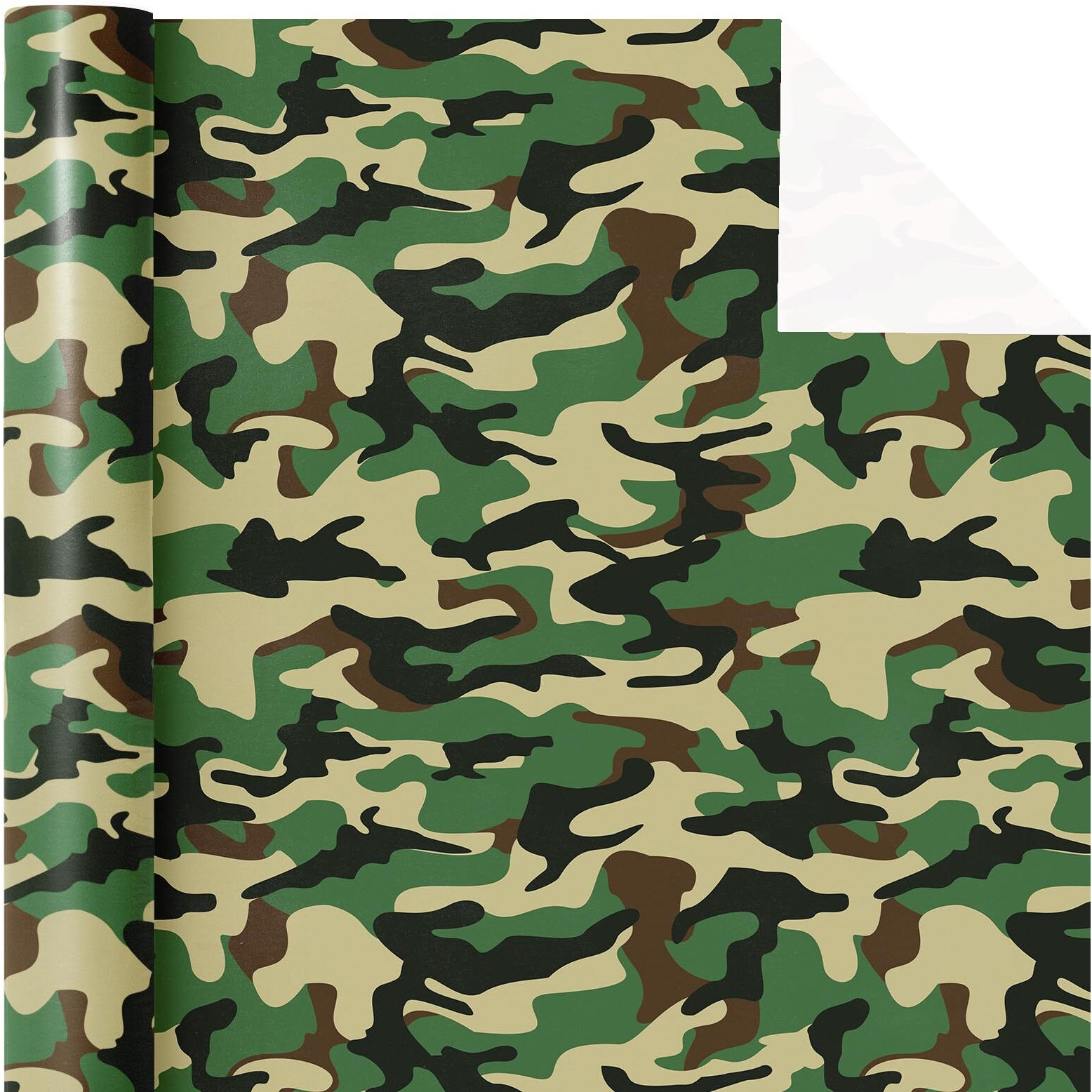 Wrapaholic Camo Wrapping Paper - Mini Roll - 17 Inch X 16.5 Feet - Green Zone Camouflage Wrapping Paper For Men  Birthday  Baby Showers  Holiday