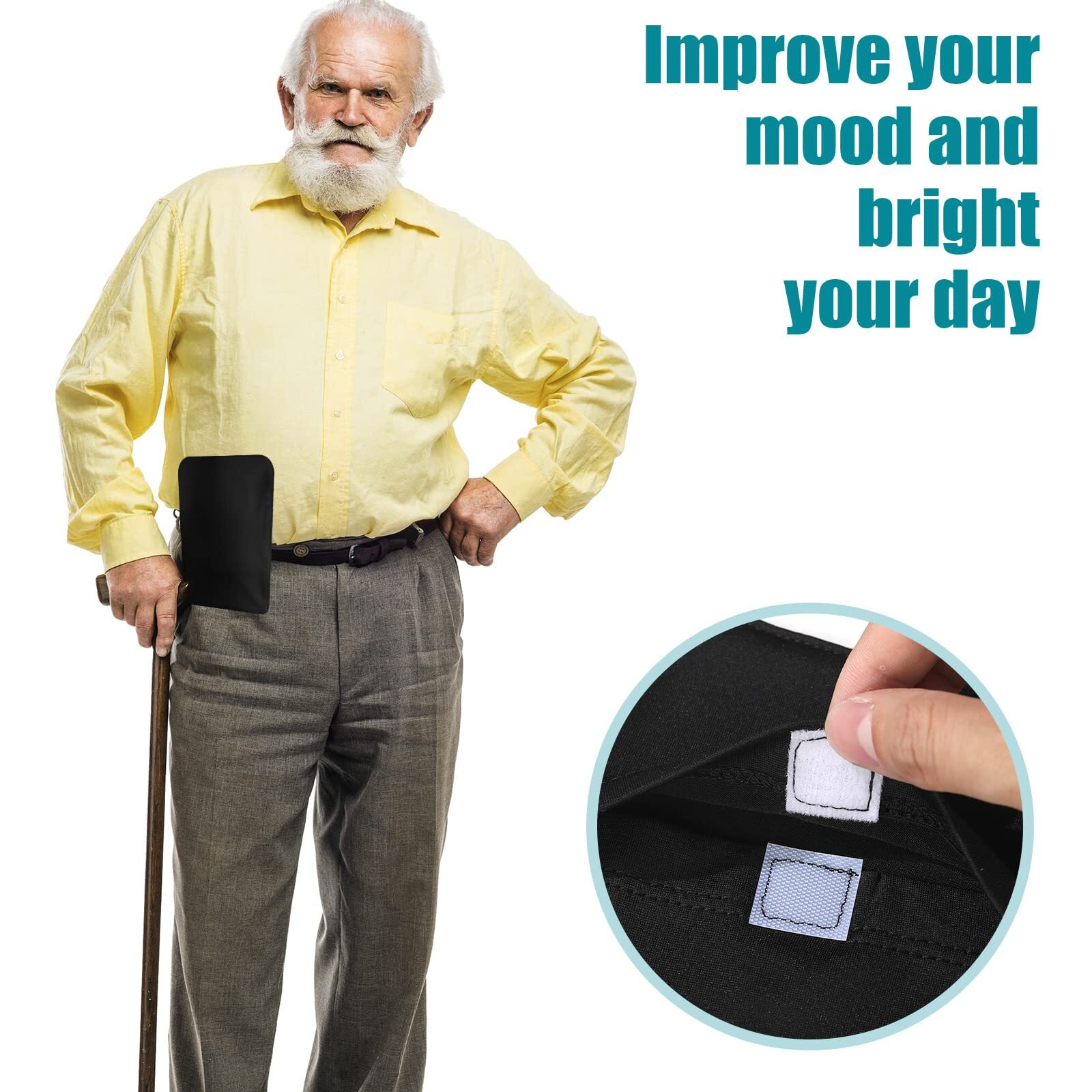 Mumufy 14 Pcs Ostomy Bag Pouch Covers For Women Men With Round Opening Care Protector Shower Wraps Cover Odor (Simple Style)