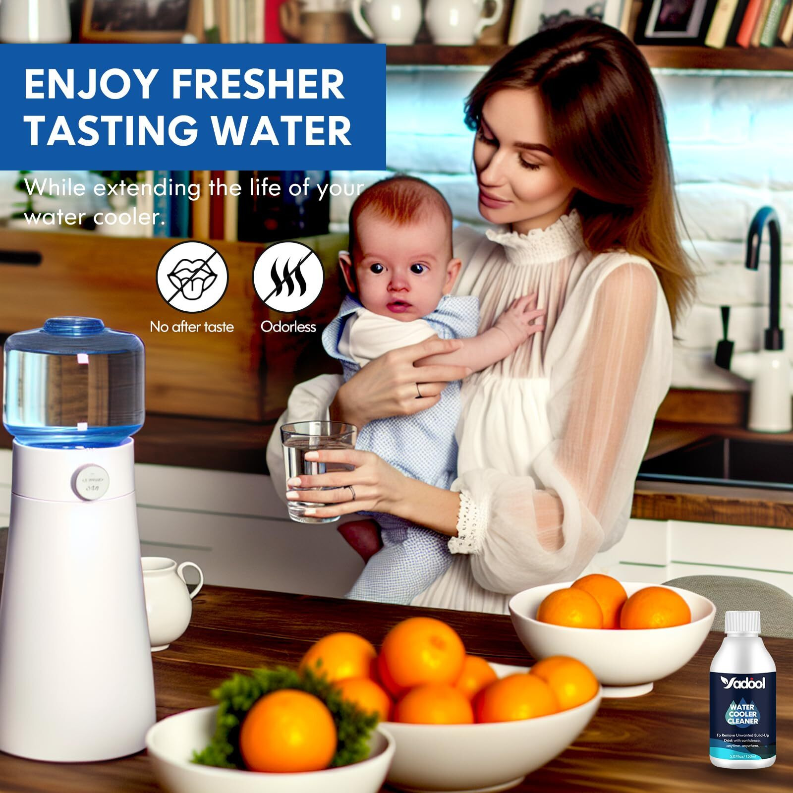 Yadool Water Cooler Cleaning Kit  Compatible With Virtually All Water Coolers  Easy To Use  Caring For Family  5.07Fl Oz