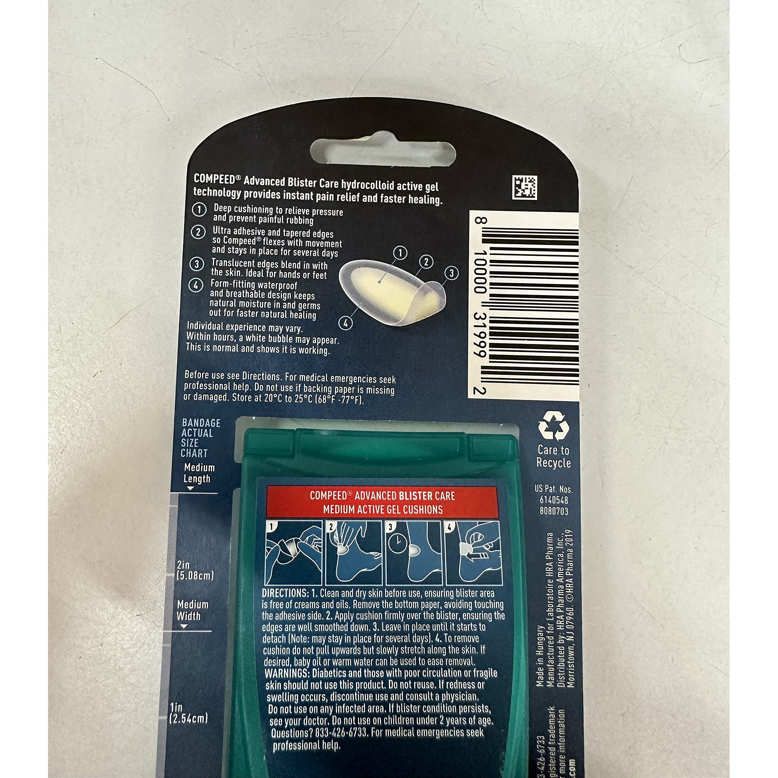 Compeed Advanced Blister Care Cushions  10 Count Medium (1 Pack)