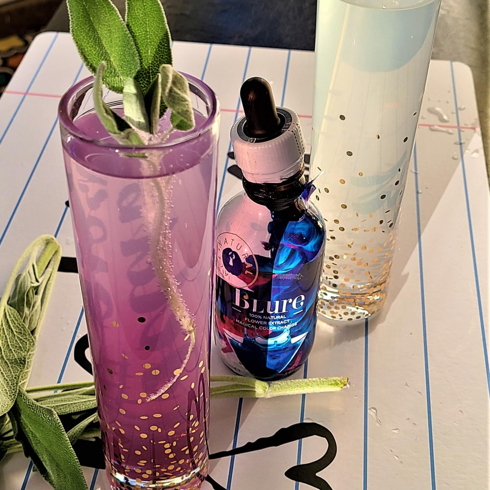 Wild Hibiscus B'Lure Butterfly Pea Flower Extract  3.4 Ounce | Magical Color Change Cocktail Concentrate