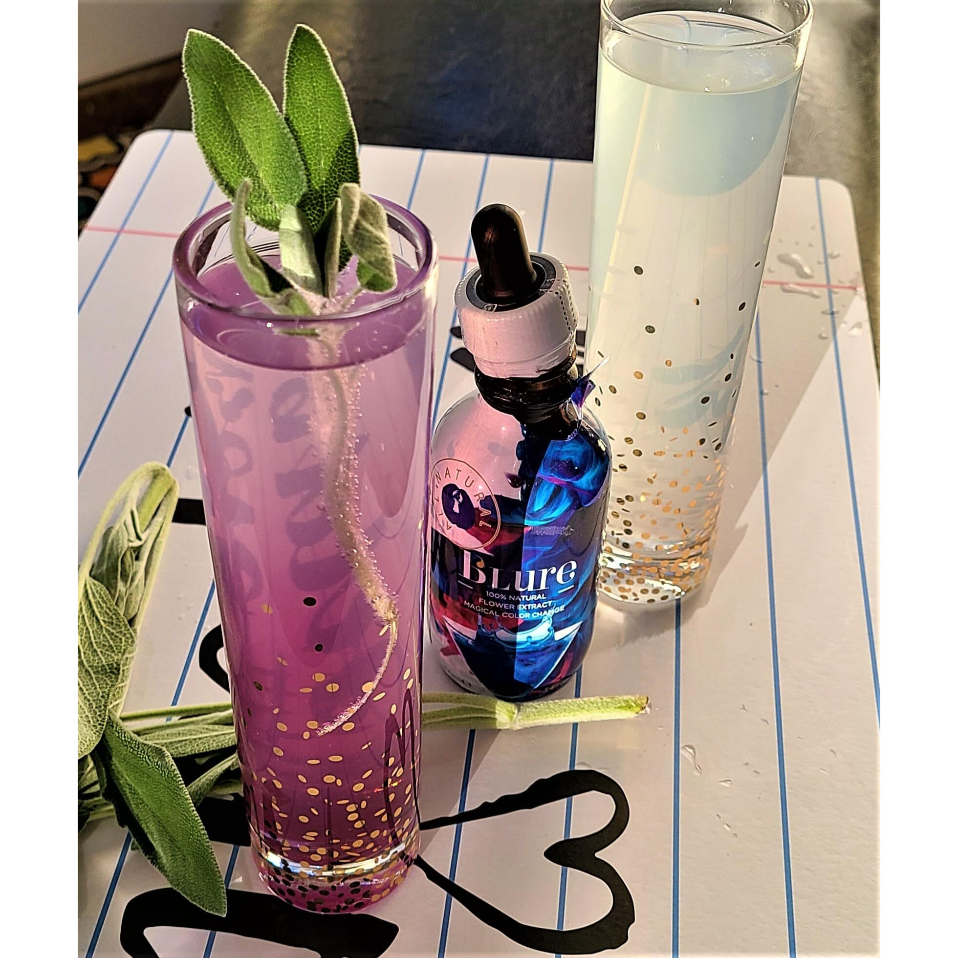 Wild Hibiscus B'Lure Butterfly Pea Flower Extract  3.4 Ounce | Magical Color Change Cocktail Concentrate