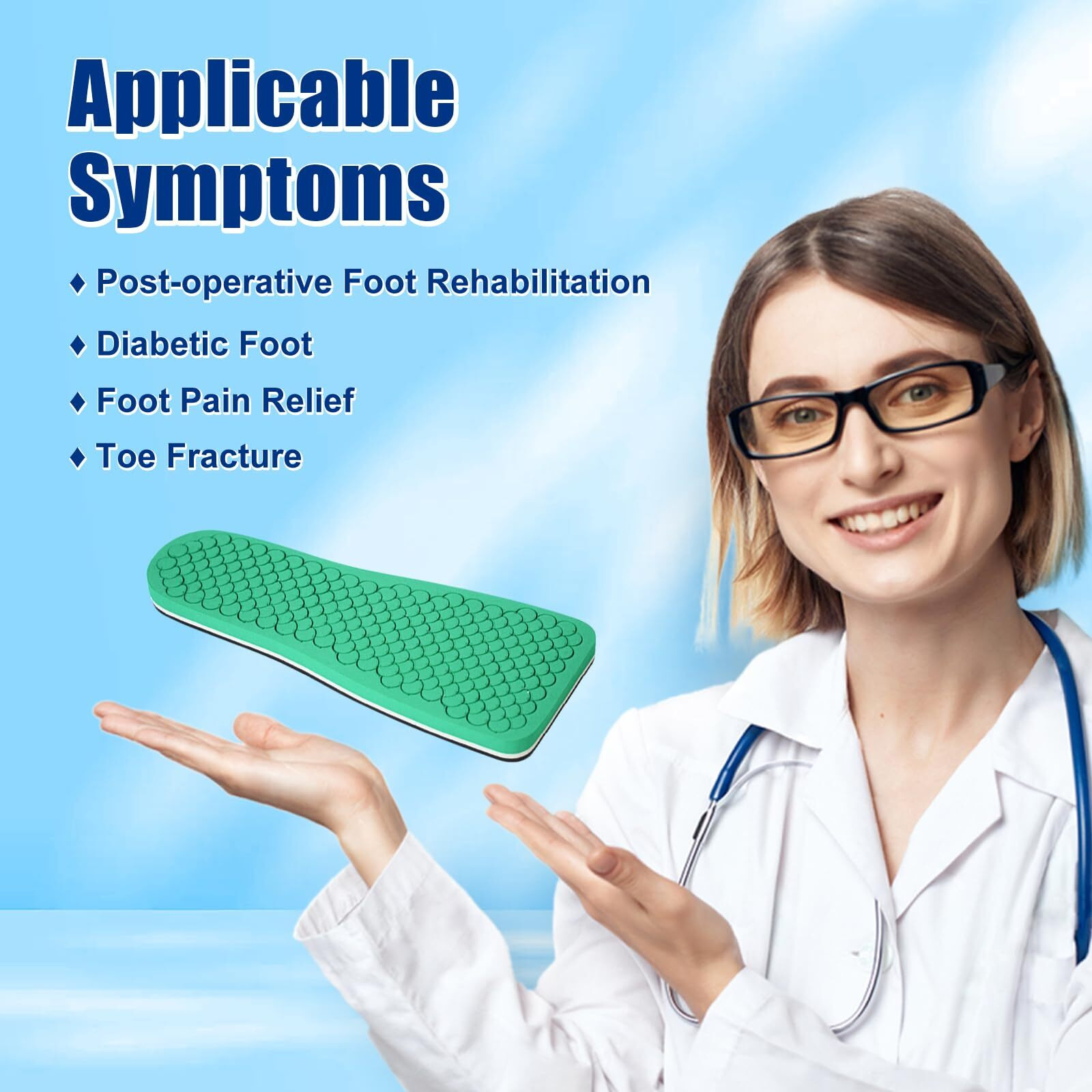 Estinko Pegassist Insole  Peg Assist System For Designed To Fit The Square Toe Post Op Shoe  Women And Men (Each)  M