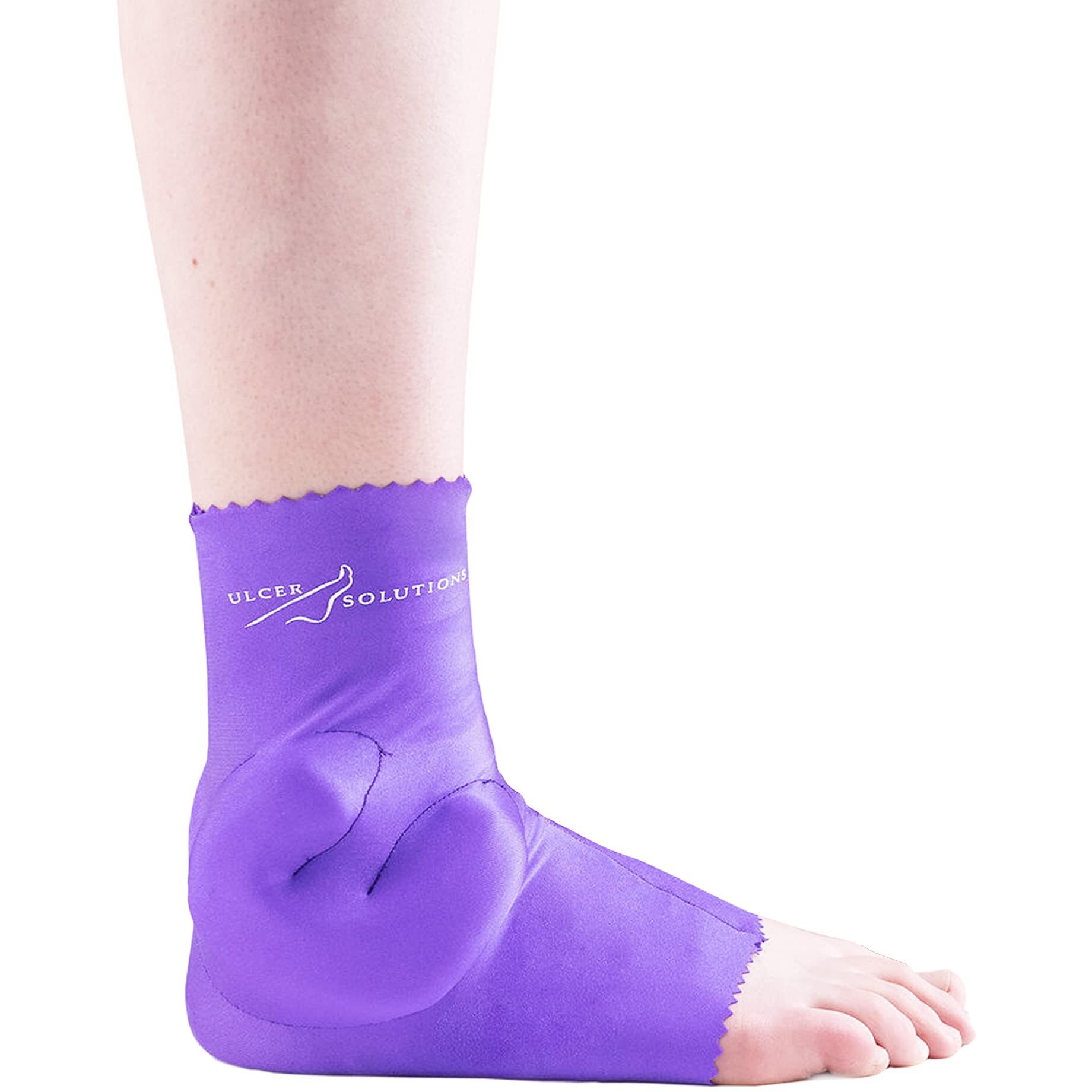 Ulcer Solutions Ankle Keeper - Physician-Designed Ankle Protector For Pressure Sores  Offloading Cushion For Pressure Ulcers  Enhanced Mobility & Comfort  Lightweight & Stretchable  Discreet Support For Injury Recovery & Senior Care  Medium 7.5-9.0  (19.0-23Cm)