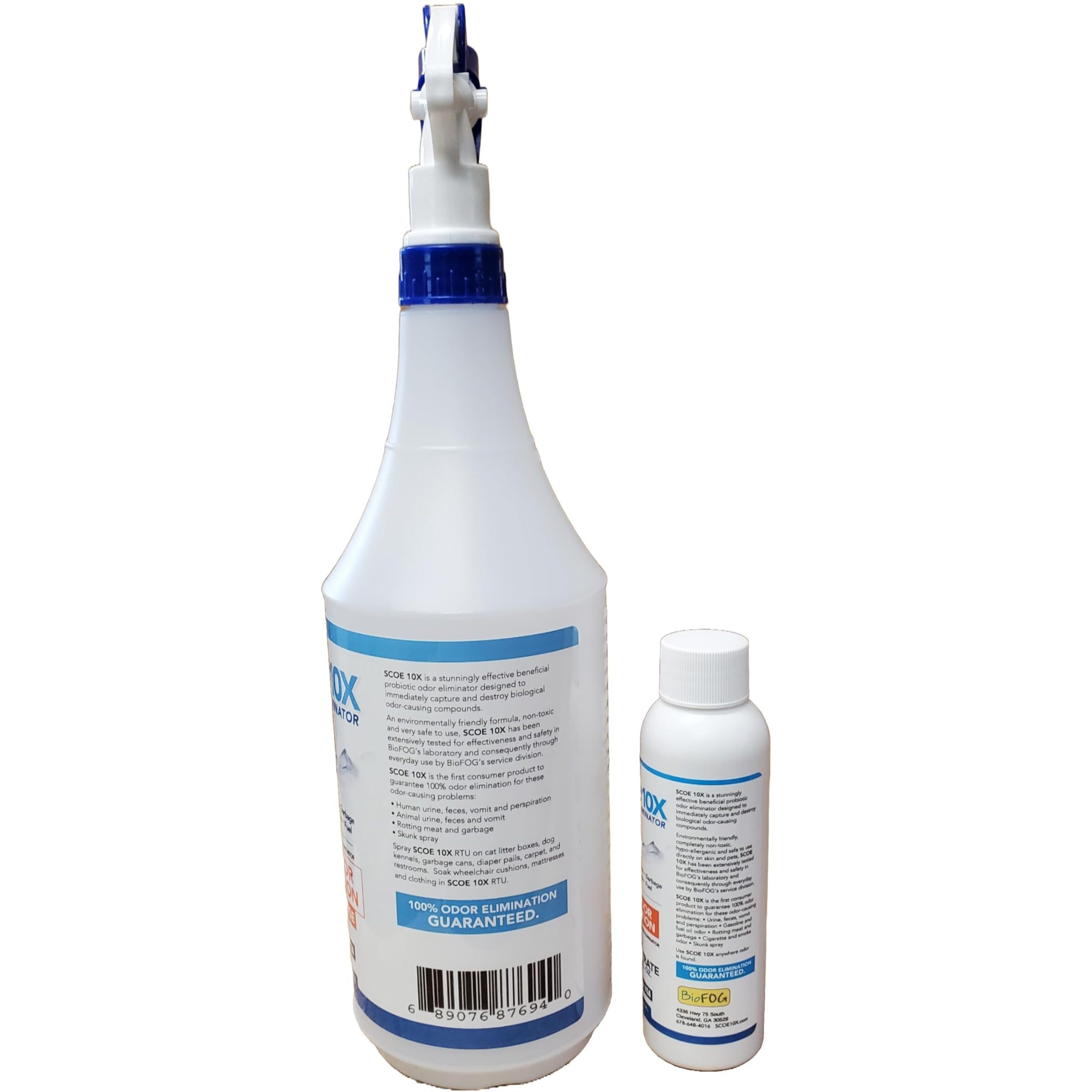 Scoe 10X Odor Eliminator Concentrate 32 Oz Starter Kit - Urine Odor Eliminator