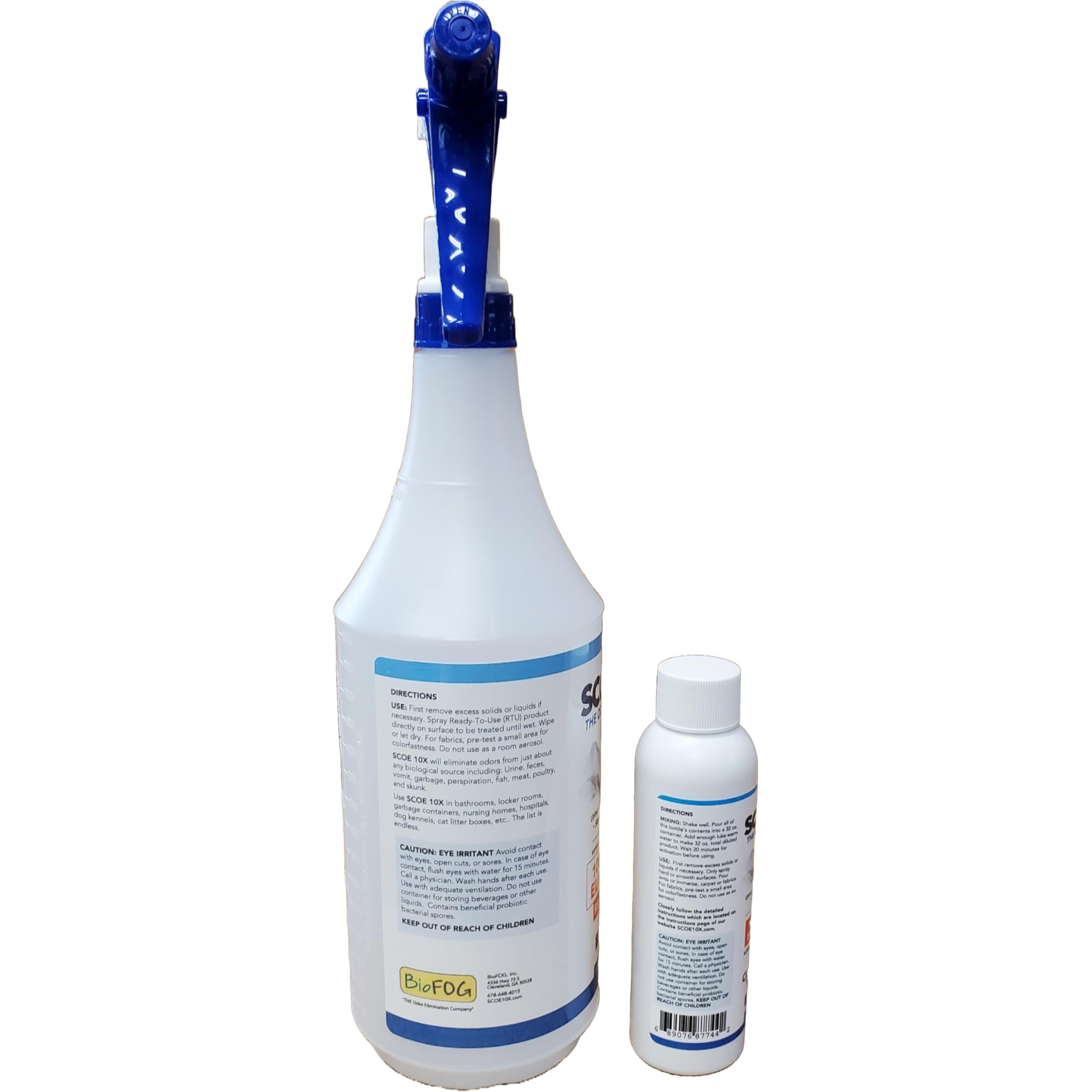 Scoe 10X Odor Eliminator Concentrate 32 Oz Starter Kit - Urine Odor Eliminator