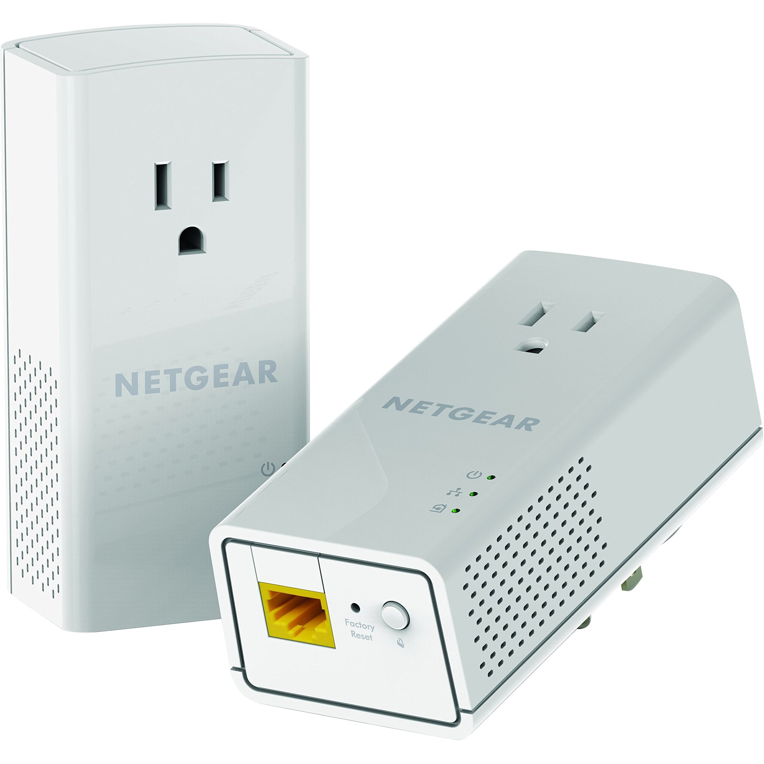 Netgear Powerline Adapter Kit  1200 Mbps Wall-Plug  1.2 Gigabit Ethernet Ports With Passthrough + Extra Outlet (Plp1200-100Pas)
