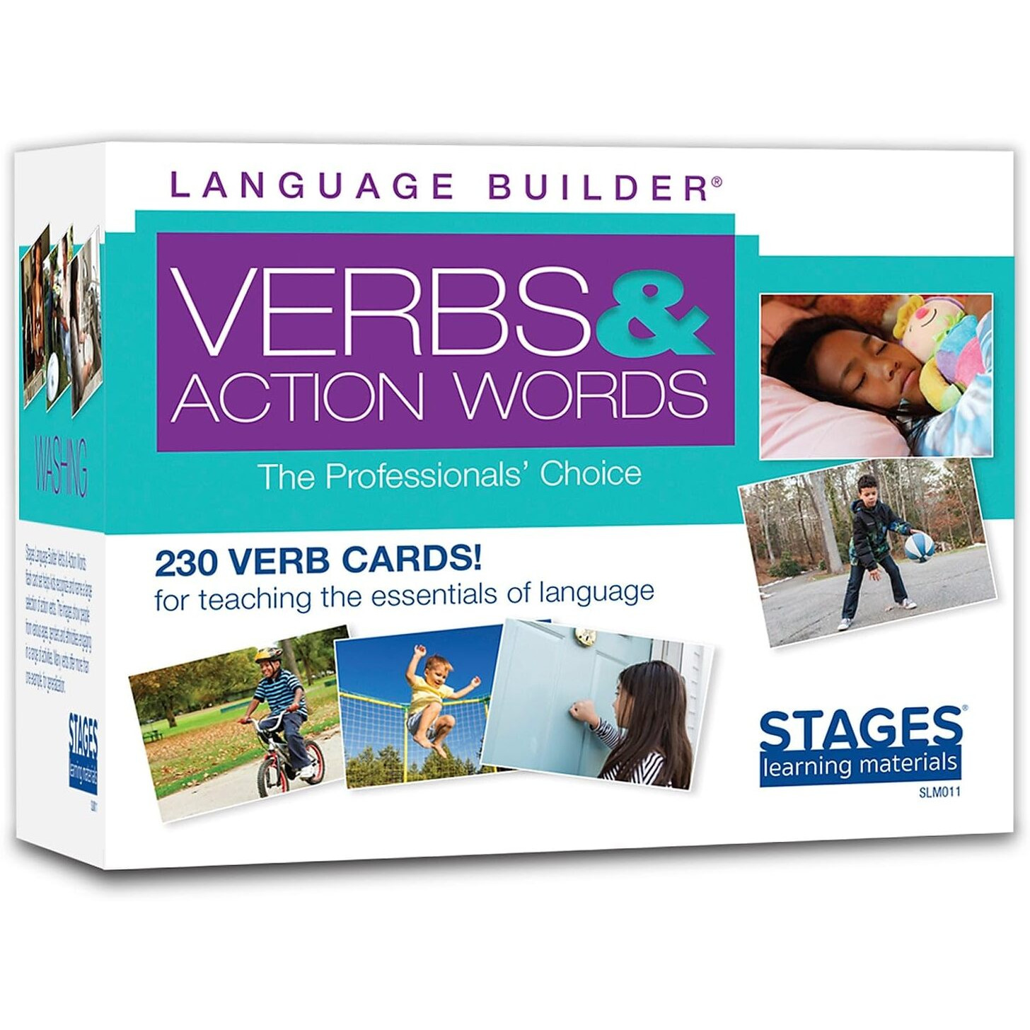 Stages Learning Materials Language Builder Verb Flash Cards Photo Vocabulary Autism Learning Products For Aba Therapy & Speech Articulation
