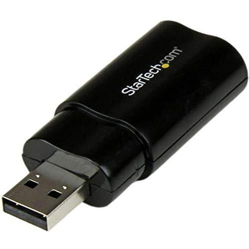 Startech.Com Usb Sound Card - 3.5Mm Audio Adapter - External Sound Card - Black - External Sound Card  Taa (Icusbaudiob)