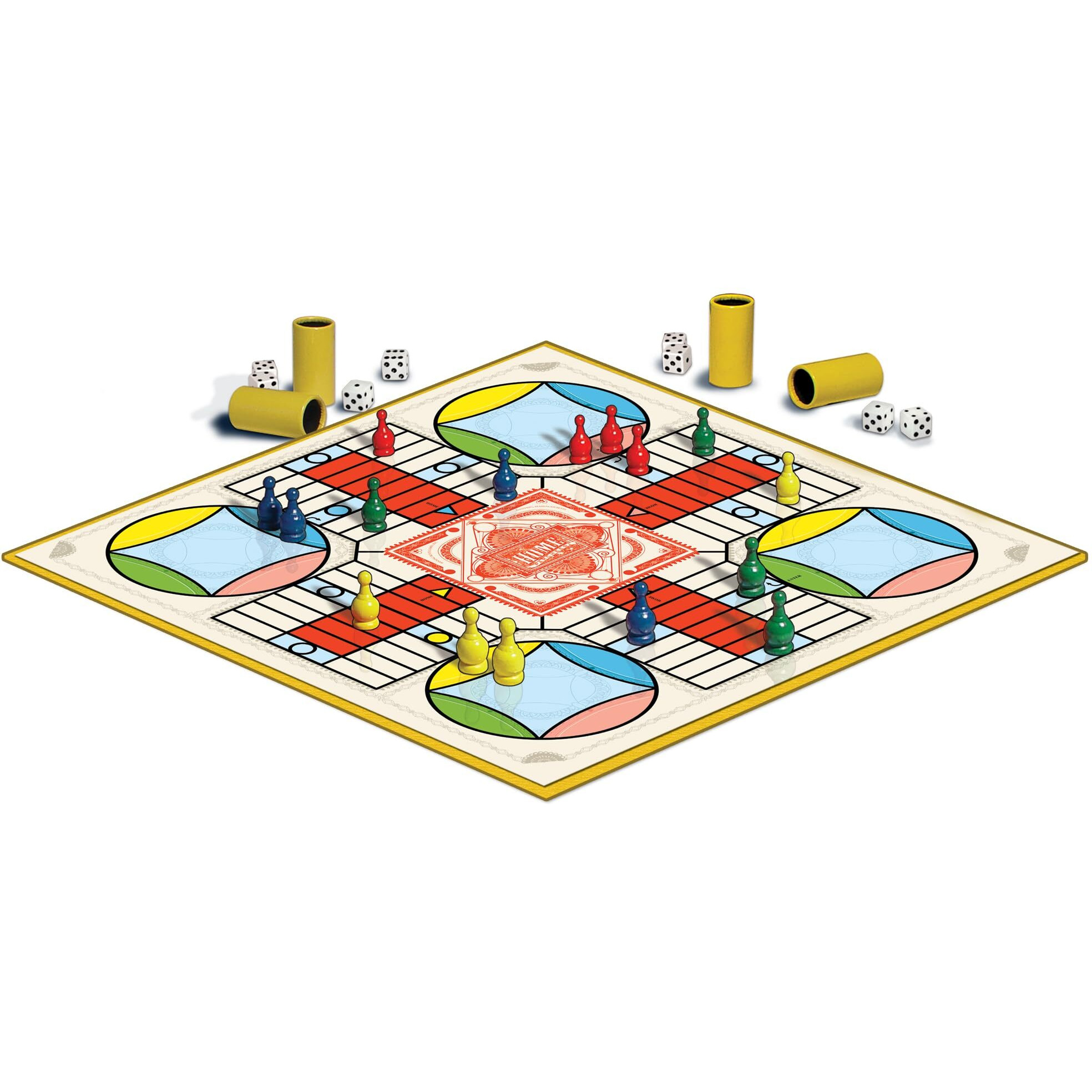 Parcheesi Royal Edition By Winning Moves Games Usa  Classic Family Favorite Featuring Charming Artwork  Tokens And Dice Cups For 2-4 Players  Ages 8+ (6106)