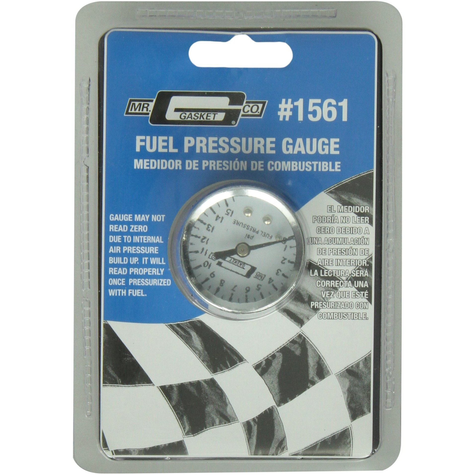 Mr. Gasket 1561 Fuel Pressure Gauge 1.500 In.