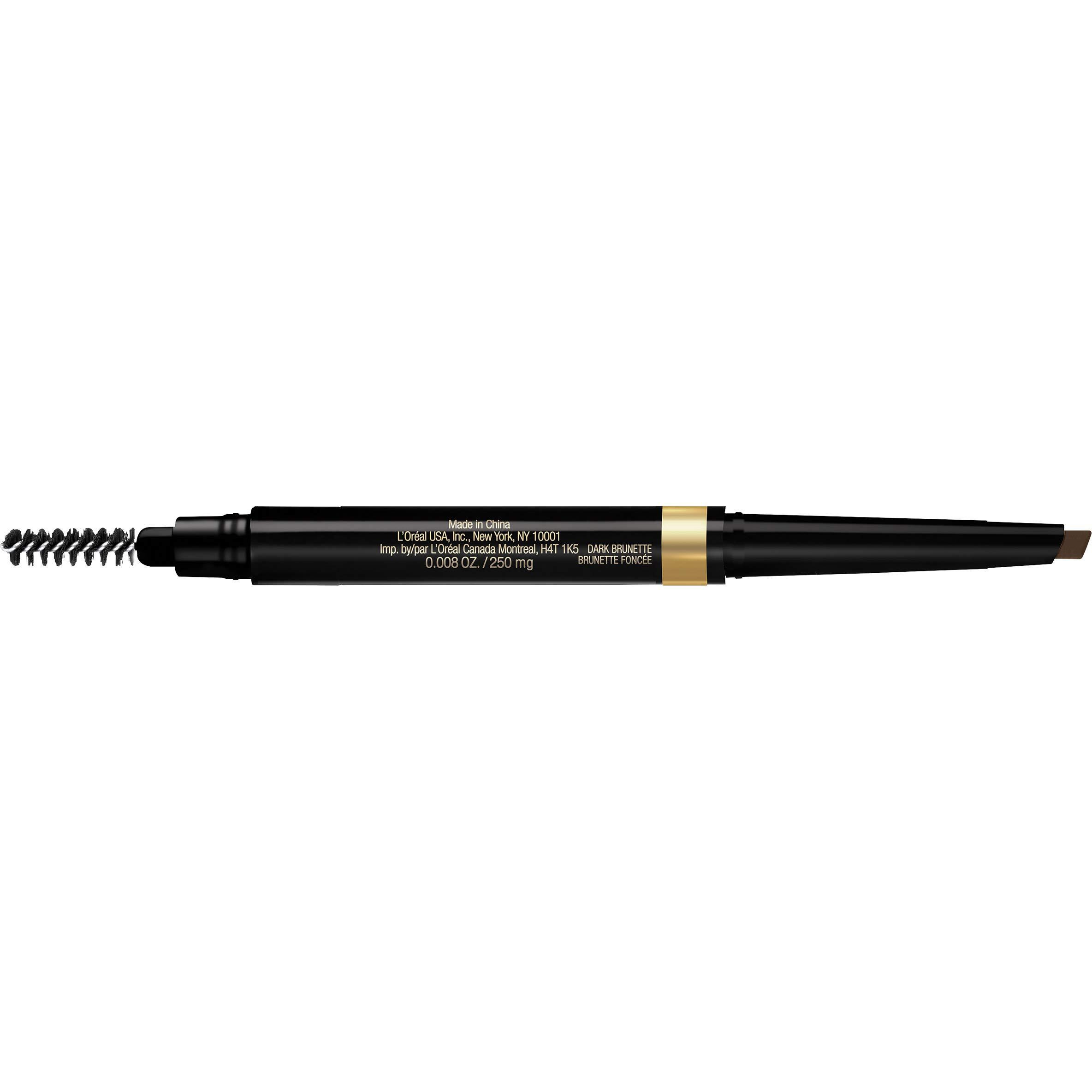 LorAl Paris Brow Stylist Shape & Fill Mechanical Eye Brow Makeup Pencil  Dark Brunette  0.008 Oz.