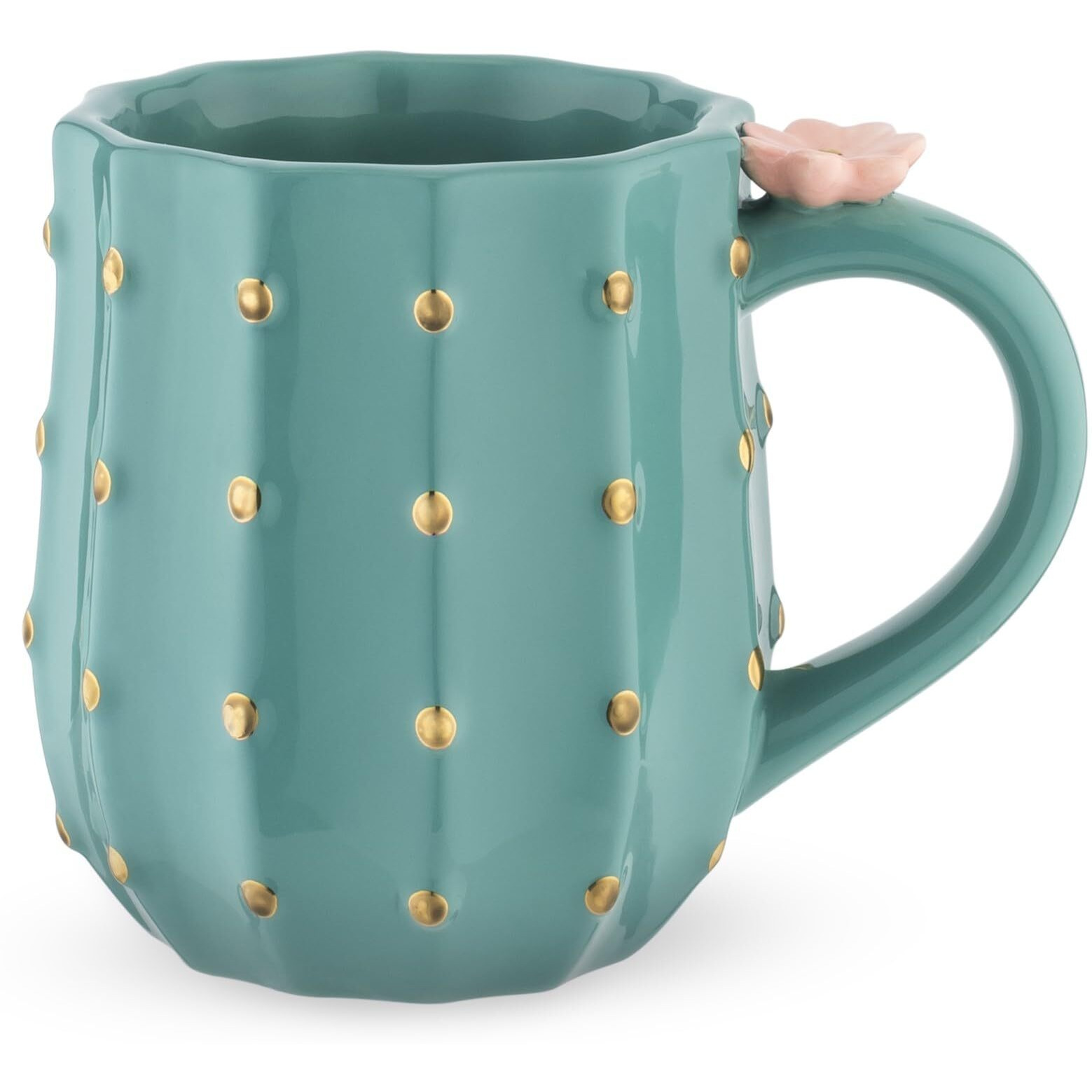 Pinky Up Cactus Ceramic Coffee Mugs  Tea Cups  Travel Mug  Latte Cup  Drinking Glasses For Chocolate  Milk  Cocktails  Mocktails  12 Oz  Set Of 1