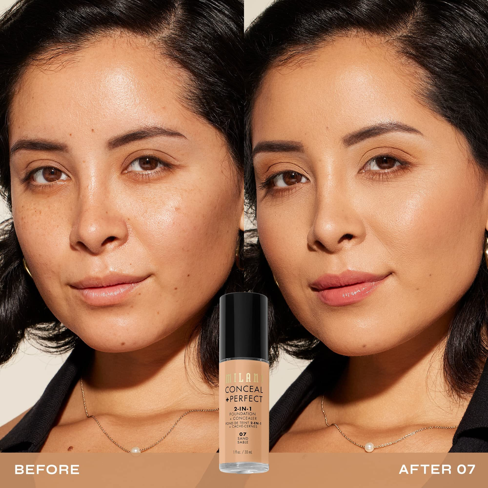 Milani Conceal + Perfect Liquid Foundation In Sand  1 Fl. Oz.