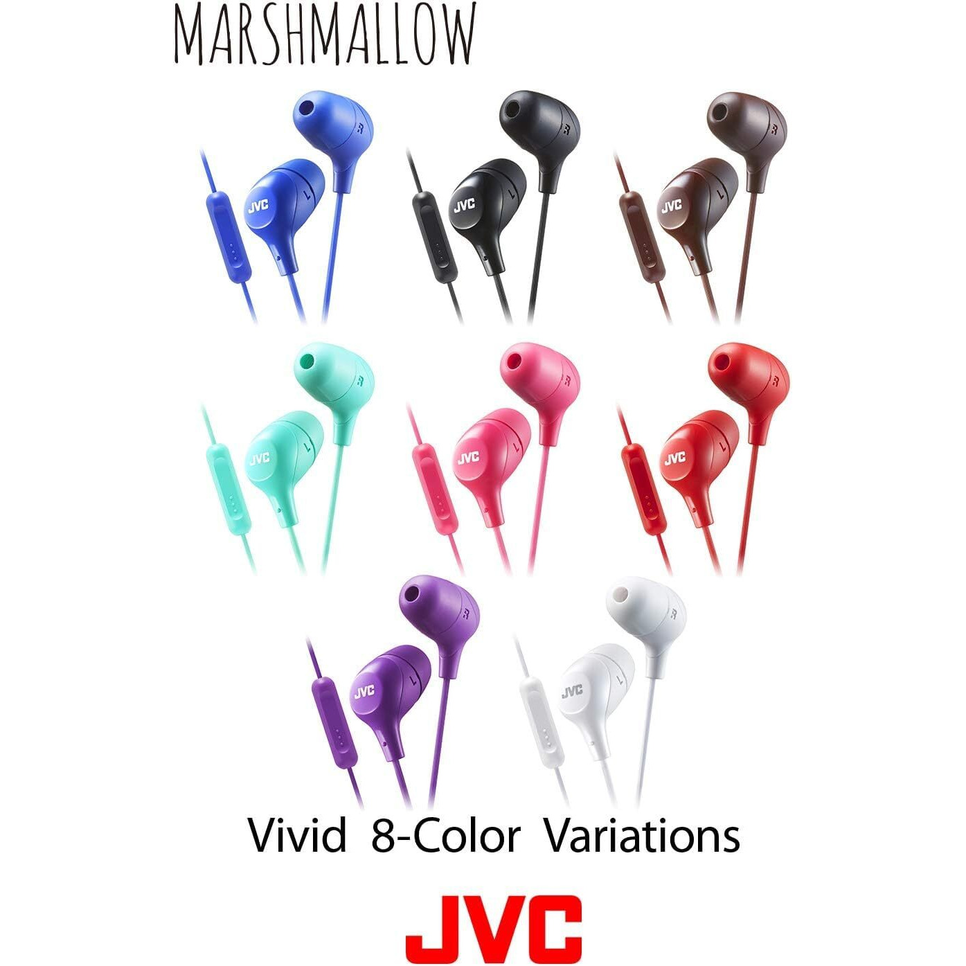 Jvc Memory Foam Earbud Marshmallow Memory Foam Earbud With Mic Blue (Hafx38Ma)