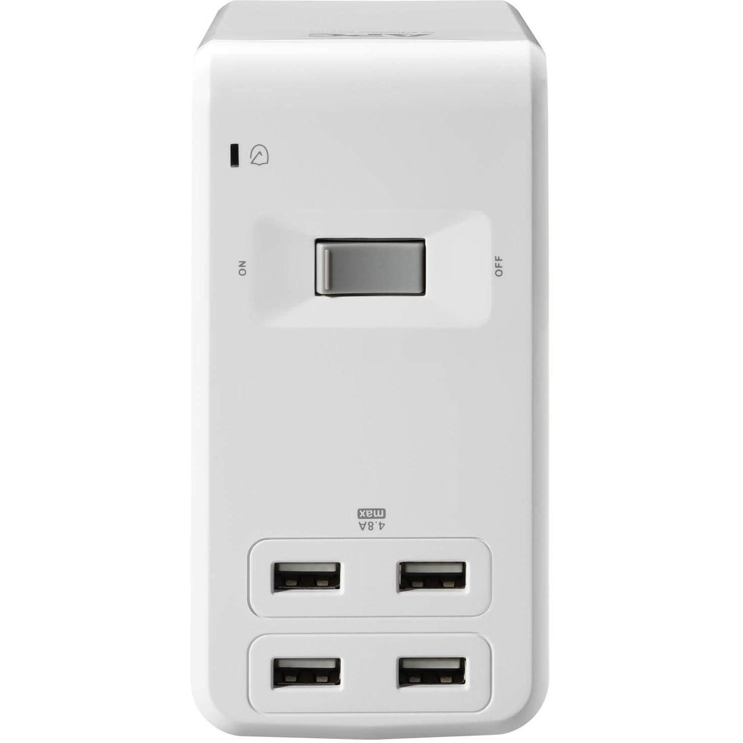 Apc Desk Mount Power Station Pe6U4W  U-Shaped Surge Protector With Usb Ports (4)  Desk Clamp  6 Outlet  1080 Joules