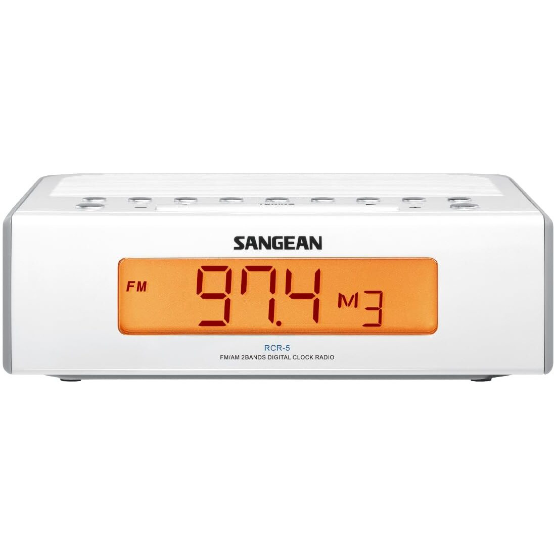 Sangean Rcr-5 Digital Am/Fm Clock Radio  White
