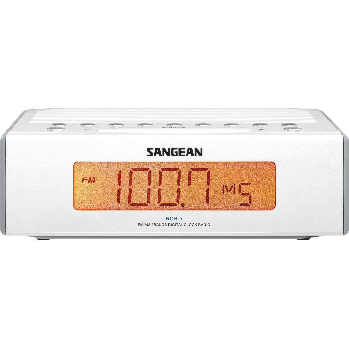Sangean Rcr-5 Digital Am/Fm Clock Radio  White