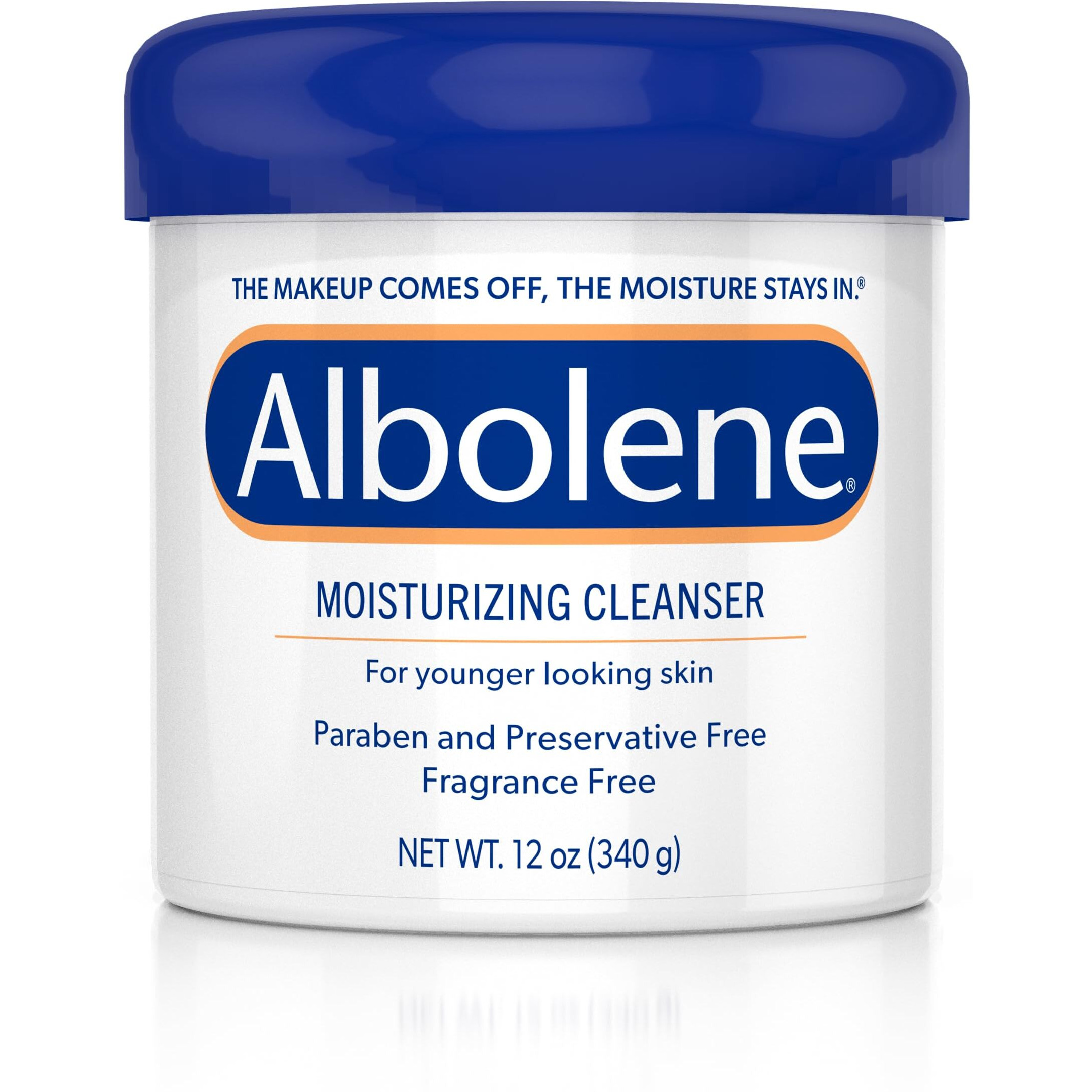 Albolene Face Moisturizer And Makeup Remover  Facial Cleanser And Cleansing Balm  Beta Carotene Fragrance Free Cream  12 Oz