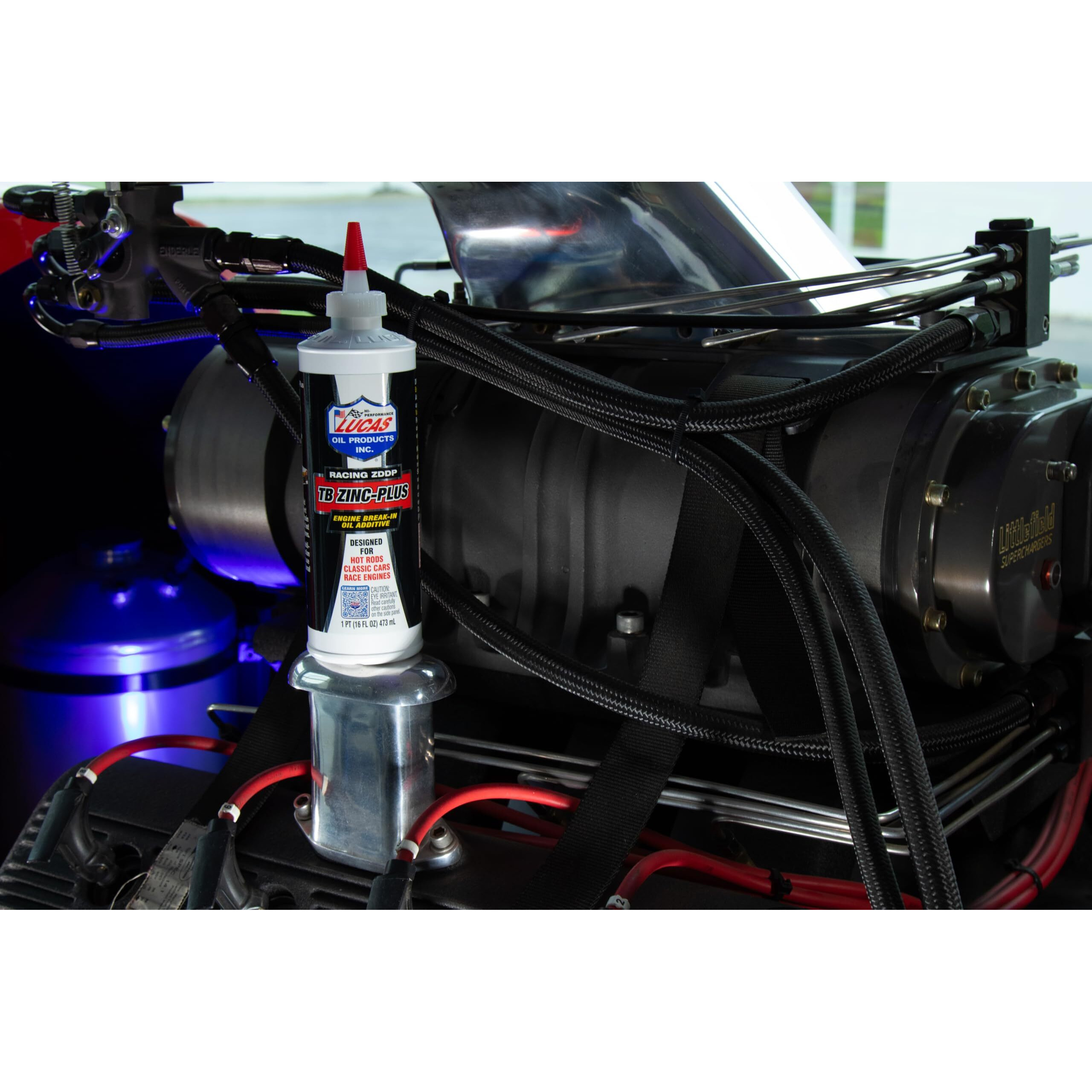 Lucas Oil 10063 Engine Break In Oil Additive W/ Tb Zinc Plus - 16 Ounce