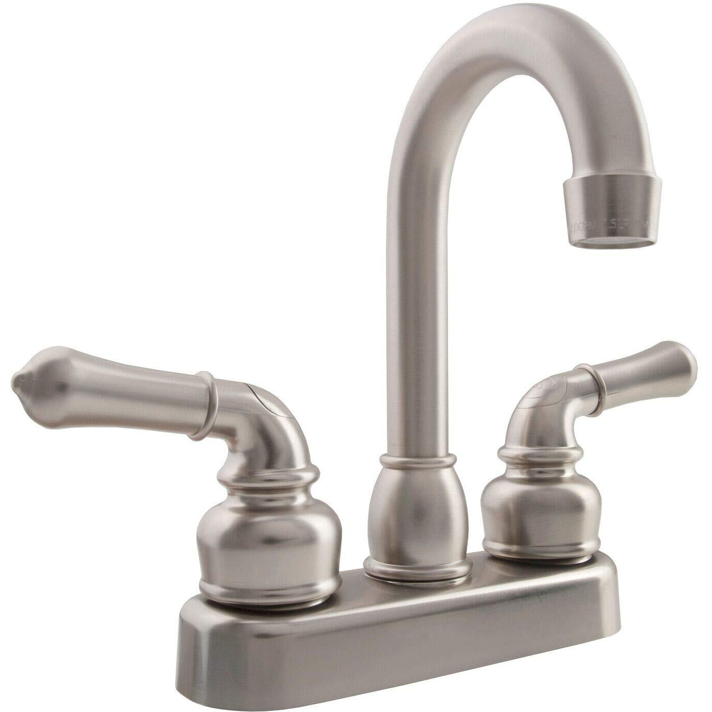 Dura Faucet (Df-Pb150C-Sn Rv Swivel Bar Faucet With Classical Levers - 6-Inch Spout (Brushed Satin Nickel)