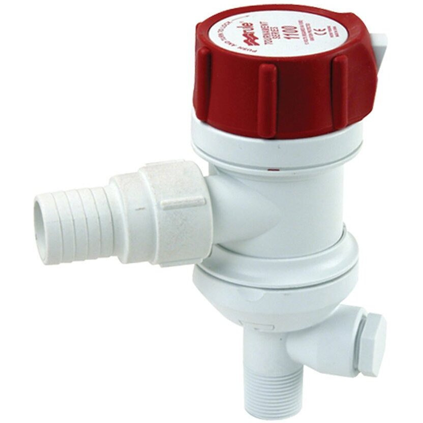 Rule 403Fc Livewell / Baitwell Pump  Tournament Series  Removable Motor Cartridge  800 Gph  12 Volt White/Red