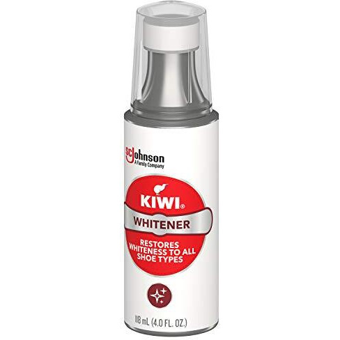Kiwi Shoe Whitener | For Leather  Vinyl  Canvas  Nylon And More | 4 Fl Oz | Includes Sponge Applicator