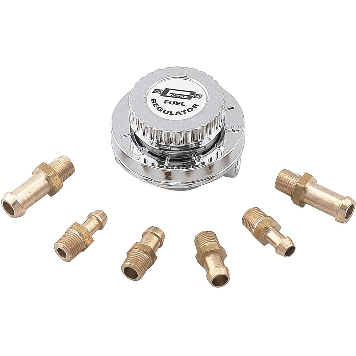 Mr. Gasket - 9710 Fuel Press Regultr W/Hdwr  Chrome