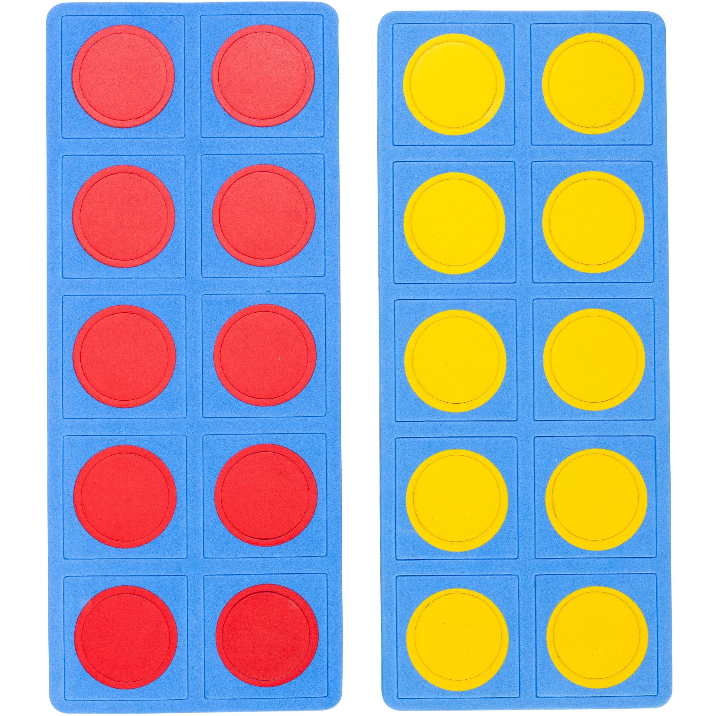 Learning Advantage Giant Magnetic Foam Ten Frames - In Home Learning Manipulative For Early Math - 2 Frames With 20 Disks - Teach Number Concepts  Addition And Subtraction