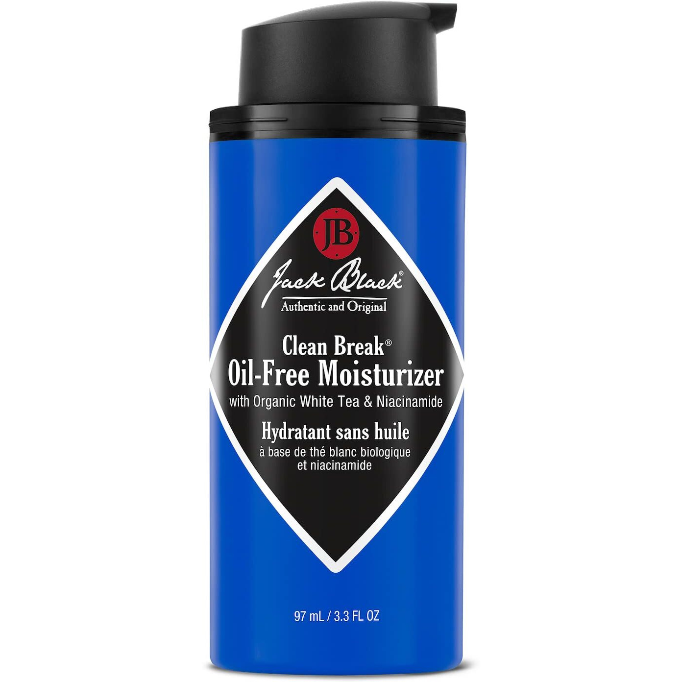 Jack Black Clean Break Oil-Free Moisturizer  3.3 Fl. Oz - Face Moisturizer For Men  Face Lotion  Daily Moisturizer For Face  Skin Moisturizer Face Cream