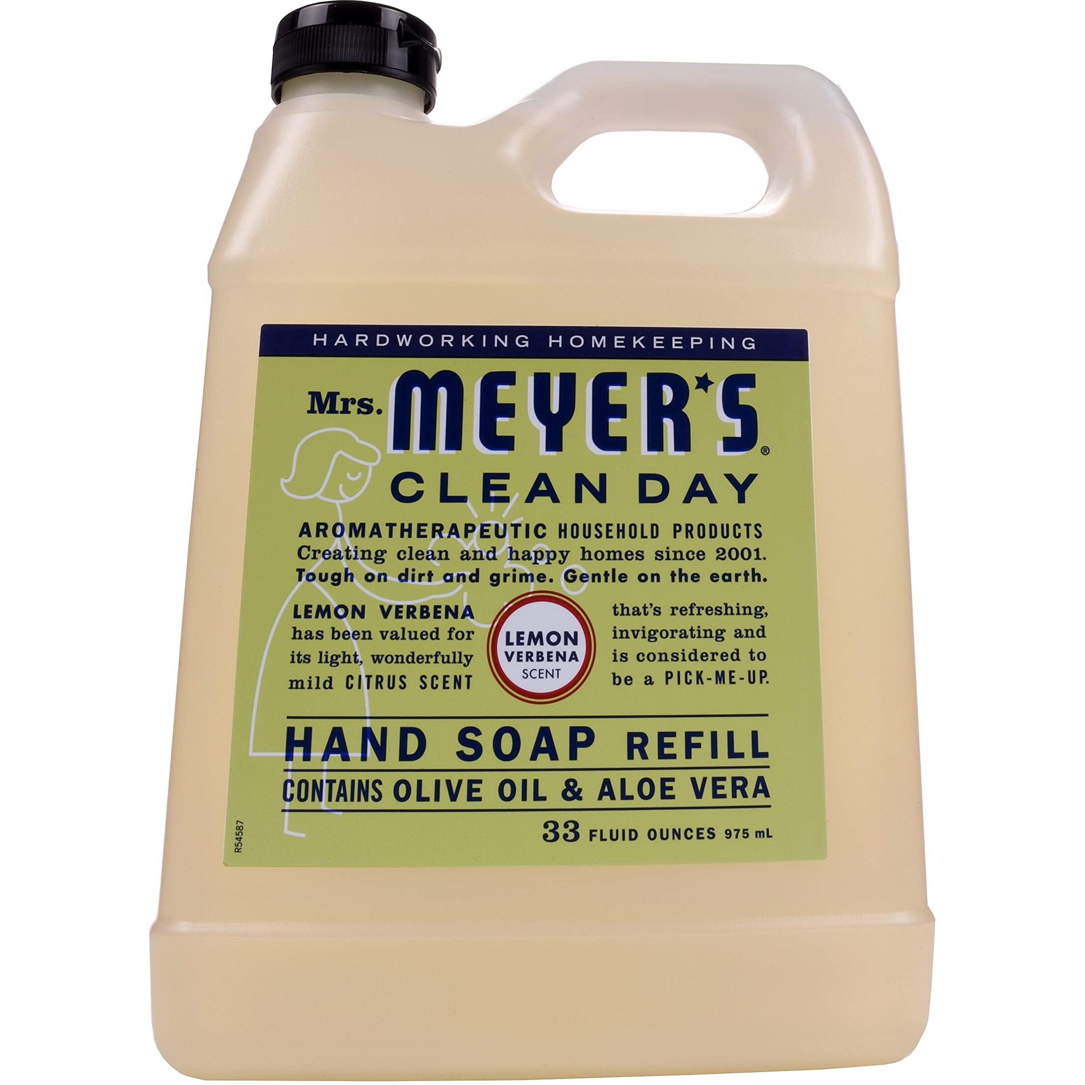 Mrs. Meyer's Liquid Hand Soap Refill Bottle  Lemon Verbena Scent  33 Fl Oz (Pack Of 1)