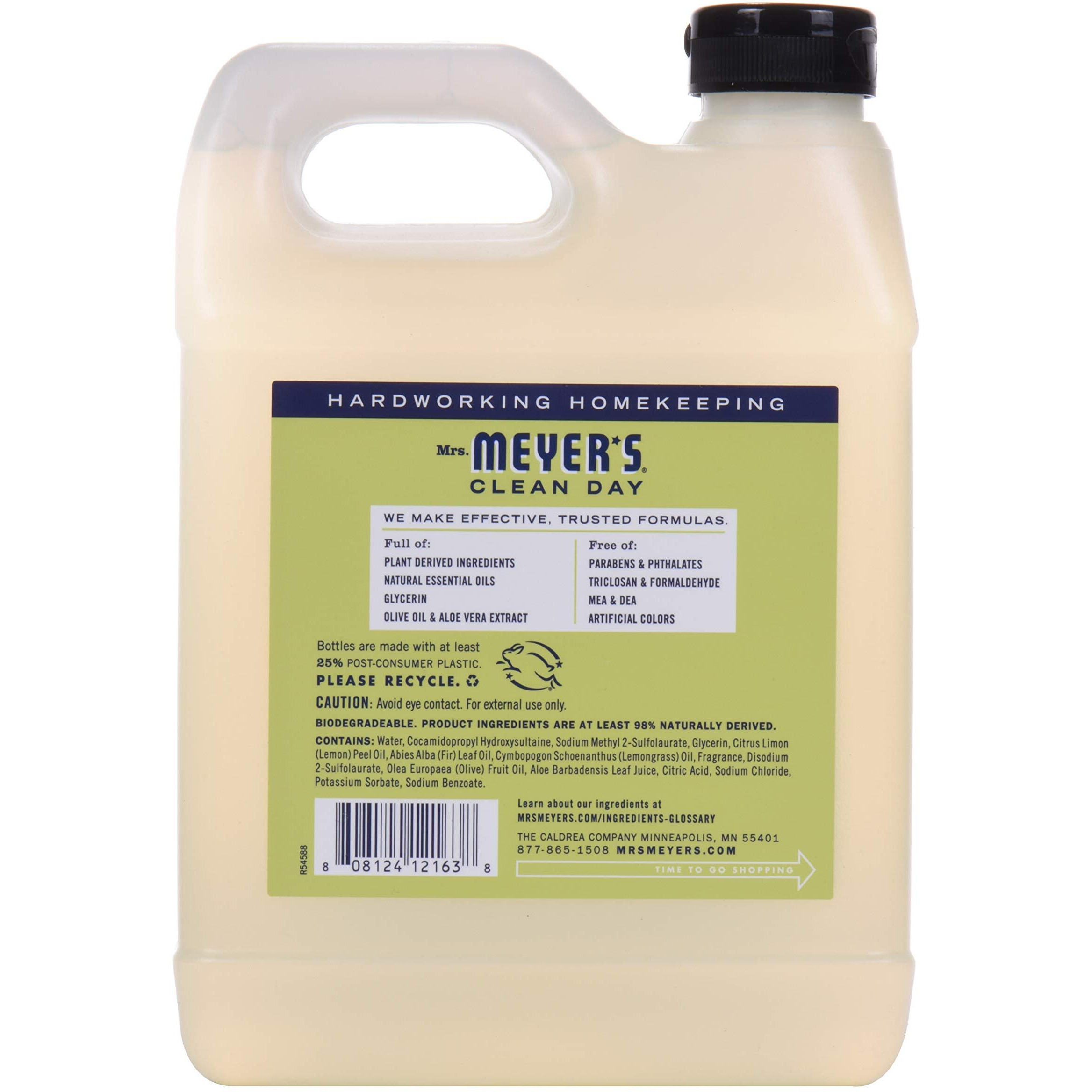 Mrs. Meyer's Liquid Hand Soap Refill Bottle  Lemon Verbena Scent  33 Fl Oz (Pack Of 1)