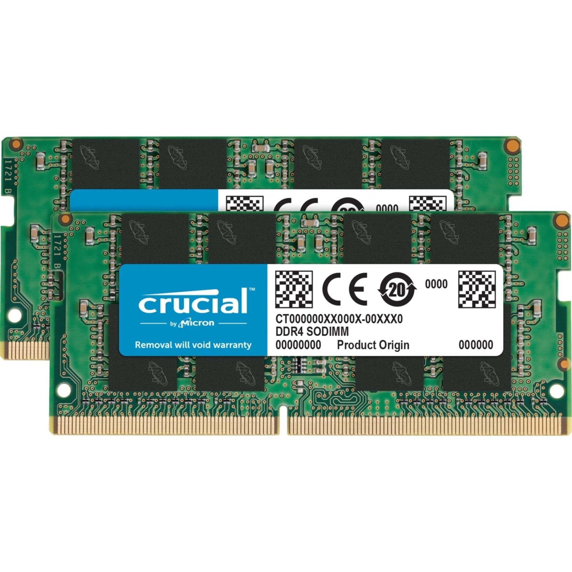 Crucial Ram 32Gb Kit (2X16Gb) Ddr4 2400 Mhz Cl17 Laptop Memory Ct2K16G4Sfd824A