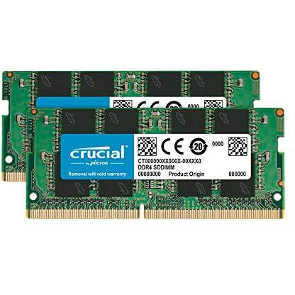 Crucial Ram 32Gb Kit (2X16Gb) Ddr4 2400 Mhz Cl17 Laptop Memory Ct2K16G4Sfd824A