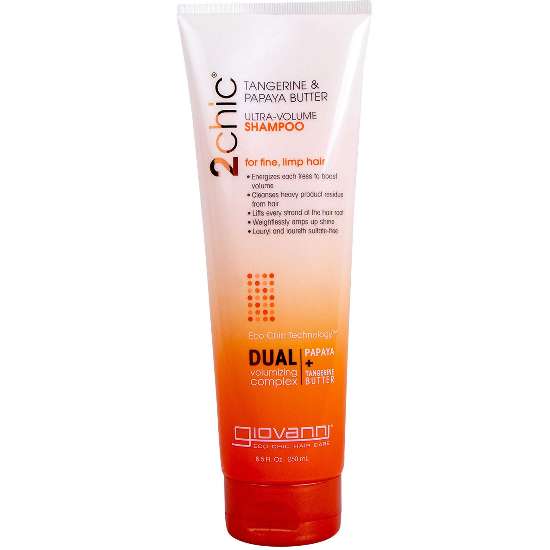 Giovanni Cosmetics 2Chic Ultra-Volume Shampoo  Tangerine/Papaya Butter  8.5 Ounce
