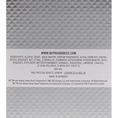 James Bond 007 Quantum Eau De Toilette Spray  1.7 Ounce