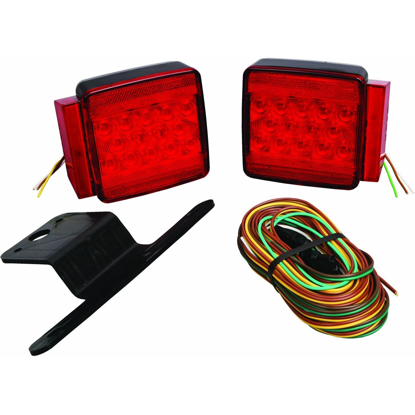 Wesbar 287512 Submersible Led Trailer Light Kit - Under 80"""" Wide Trailer  Regular
