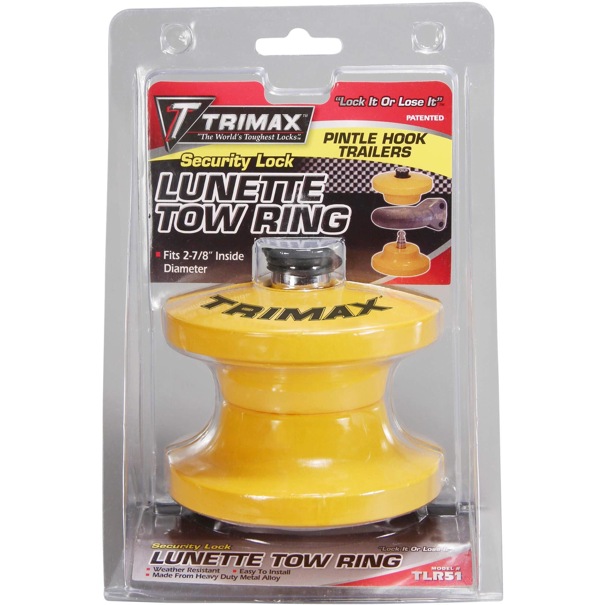 Trimax Tlr51 Lunette Tow Ring Lock   Yellow