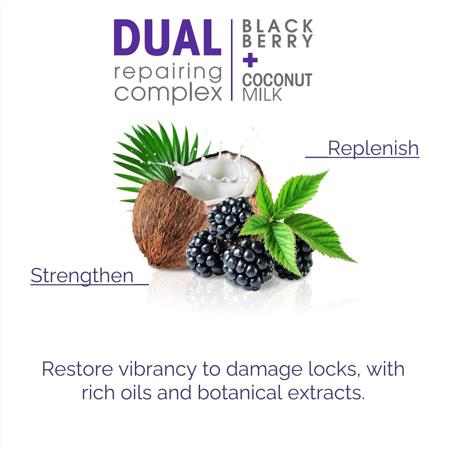 Giovanni 2Chic Repairing Super Potion Hair Oil Serum - Blackberry & Coconut Milk  Restoring Leave In Treatment For Dry Damaged Color Treated Hair  Paraben Free  Color Safe - 2.75 Fl Oz