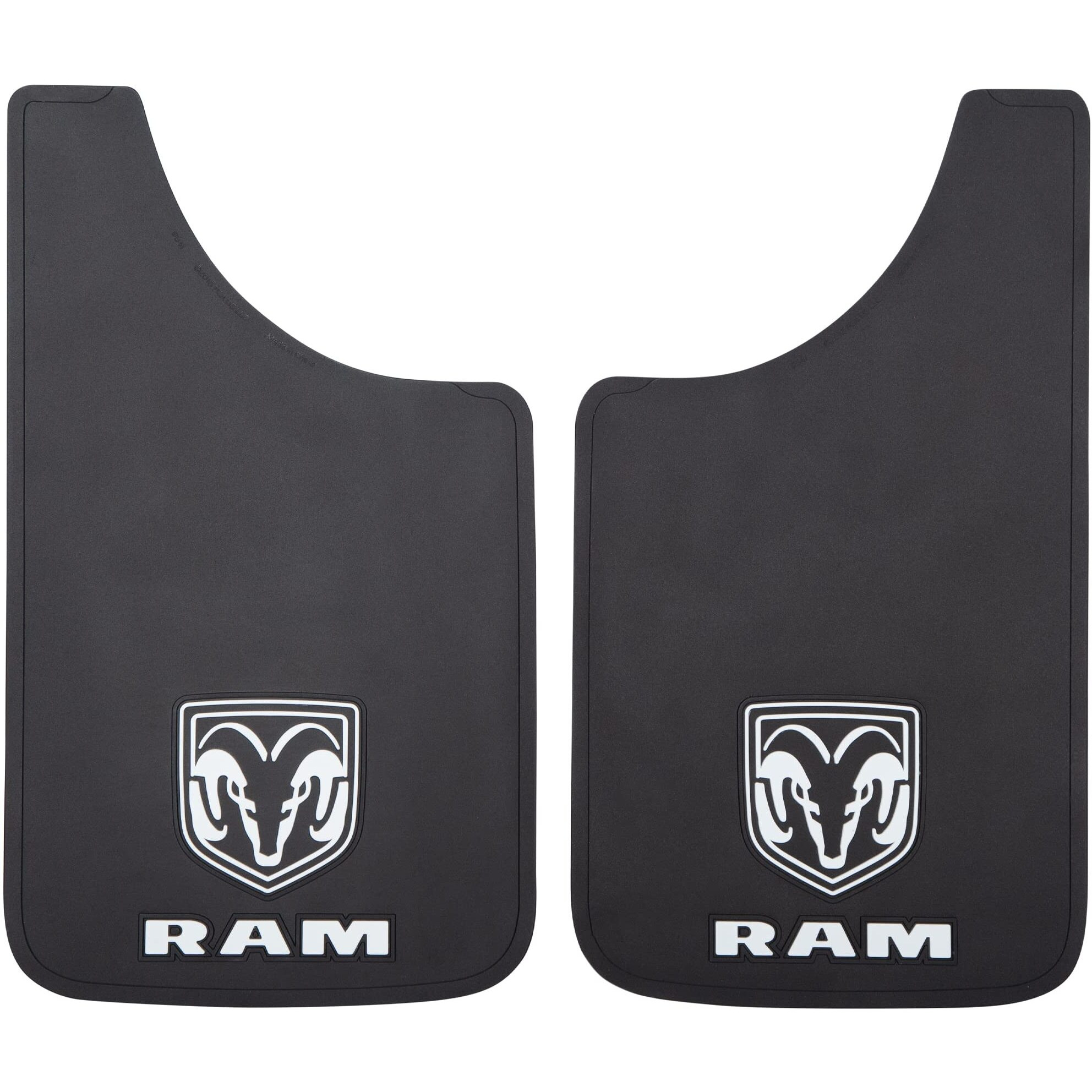 Plasticolor 000541R01 Ram Logo Easy Fit Mud Guard 11"&quotX19"" - Left And Right Set
