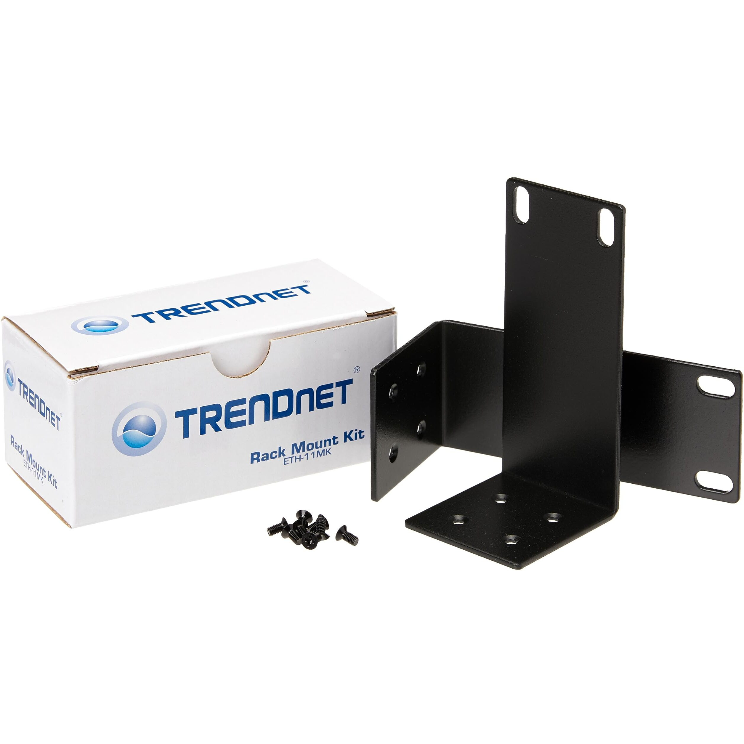 Trendnet Rack Mount Kit  Compatible With Teg-S16Dg And Teg-S24Dg Switches  Mount An 11 Inch Wide Switch To A 19 Inch Equipment Rack  Mounting Brackets And Mounting Screws Included  Black  Eth-11Mk