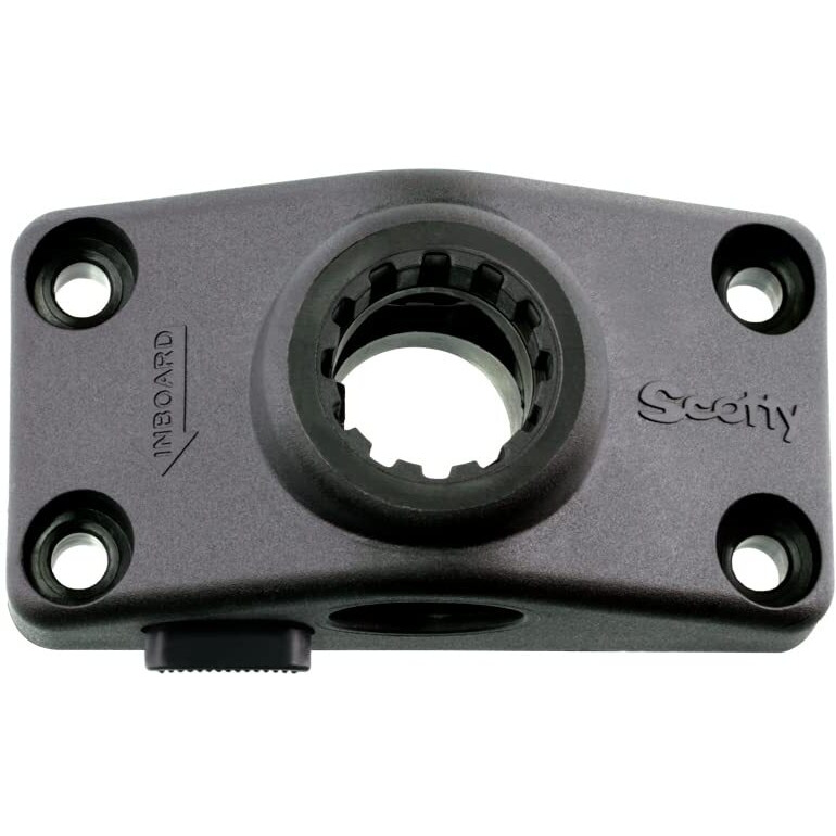 Scotty 241L-Bk Locking Side Deck Mounting Bracket  Black  Small