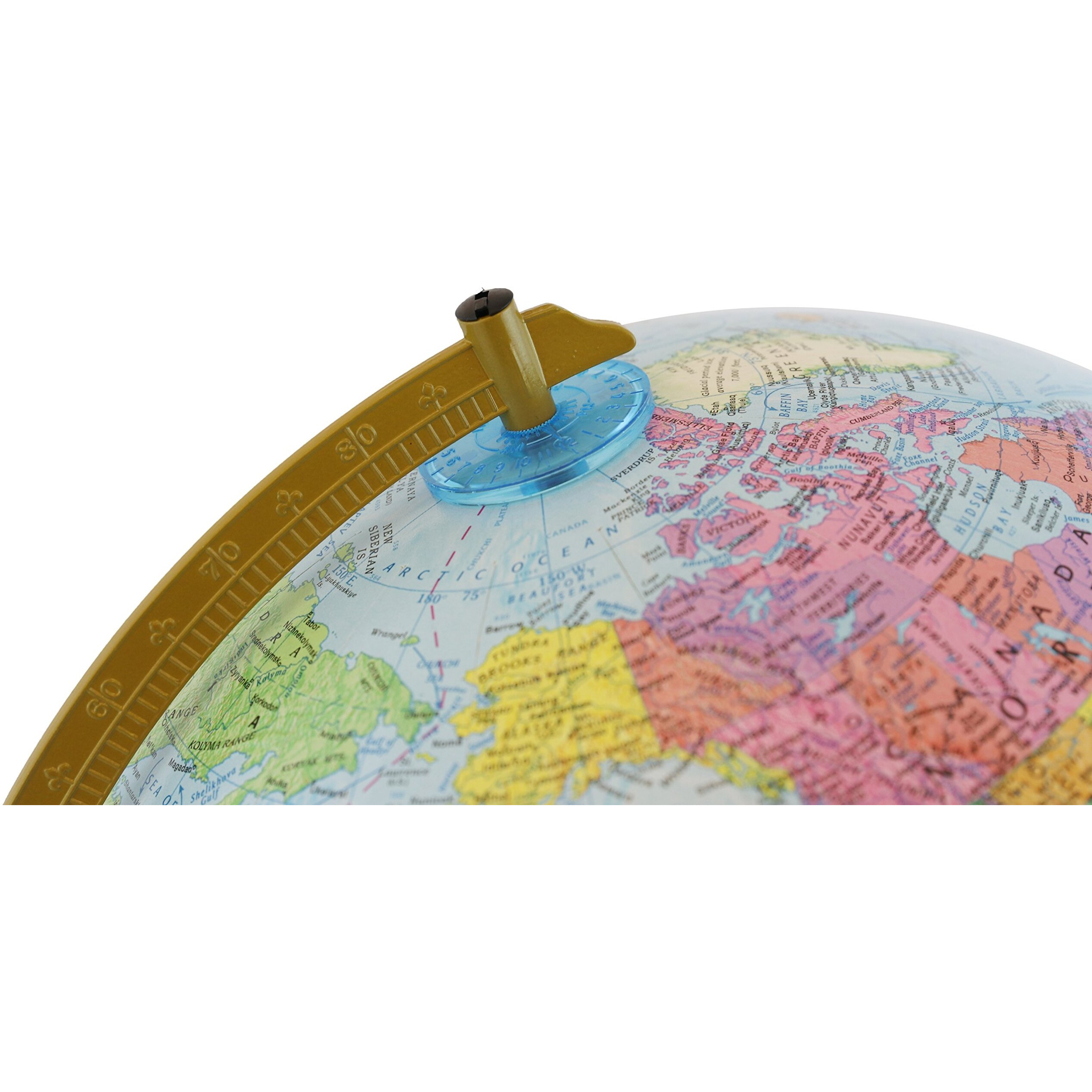 Replogle Explorer World Blue Ocean Globe  Desktop  12"" Diameter  Up-To-Date Cartography  Raised Relief  Educational  Perfect For Students Of All Ages