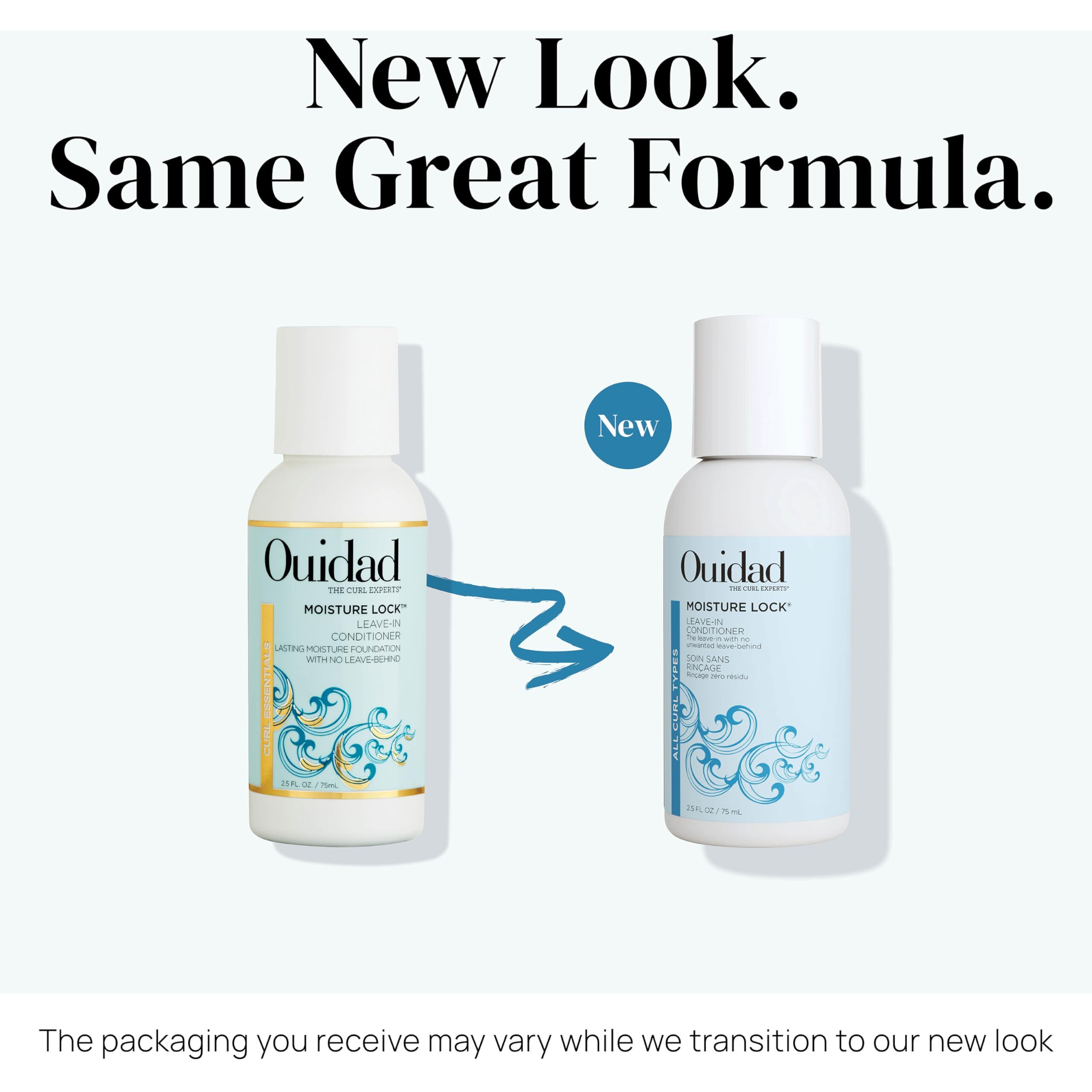 Ouidad Moisture Lock Leave In Conditioner For Curly Hair - 2.5 Fl Oz  Hydrating Curl Conditioner & Hair Detangler 2-In-1 Moisturizing Conditioner & Primer For Soft  Hydrated Hair  All Curl Types