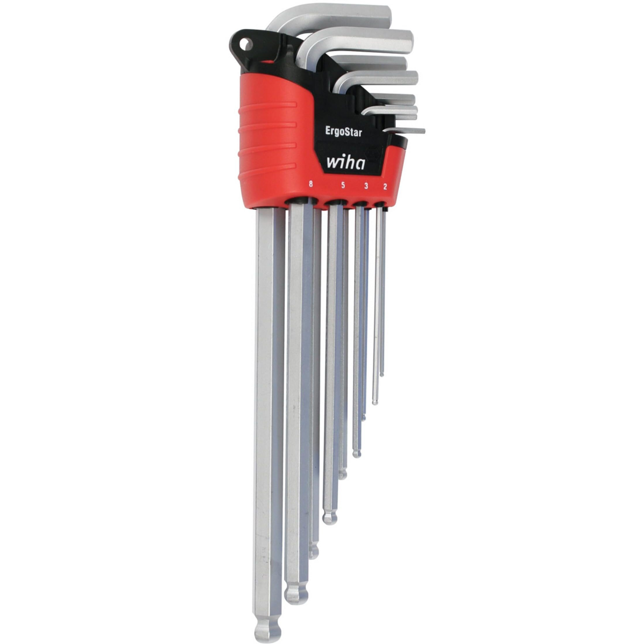 Wiha 66996 Ergostar Ball End Hex L-Key  9-Piece Set