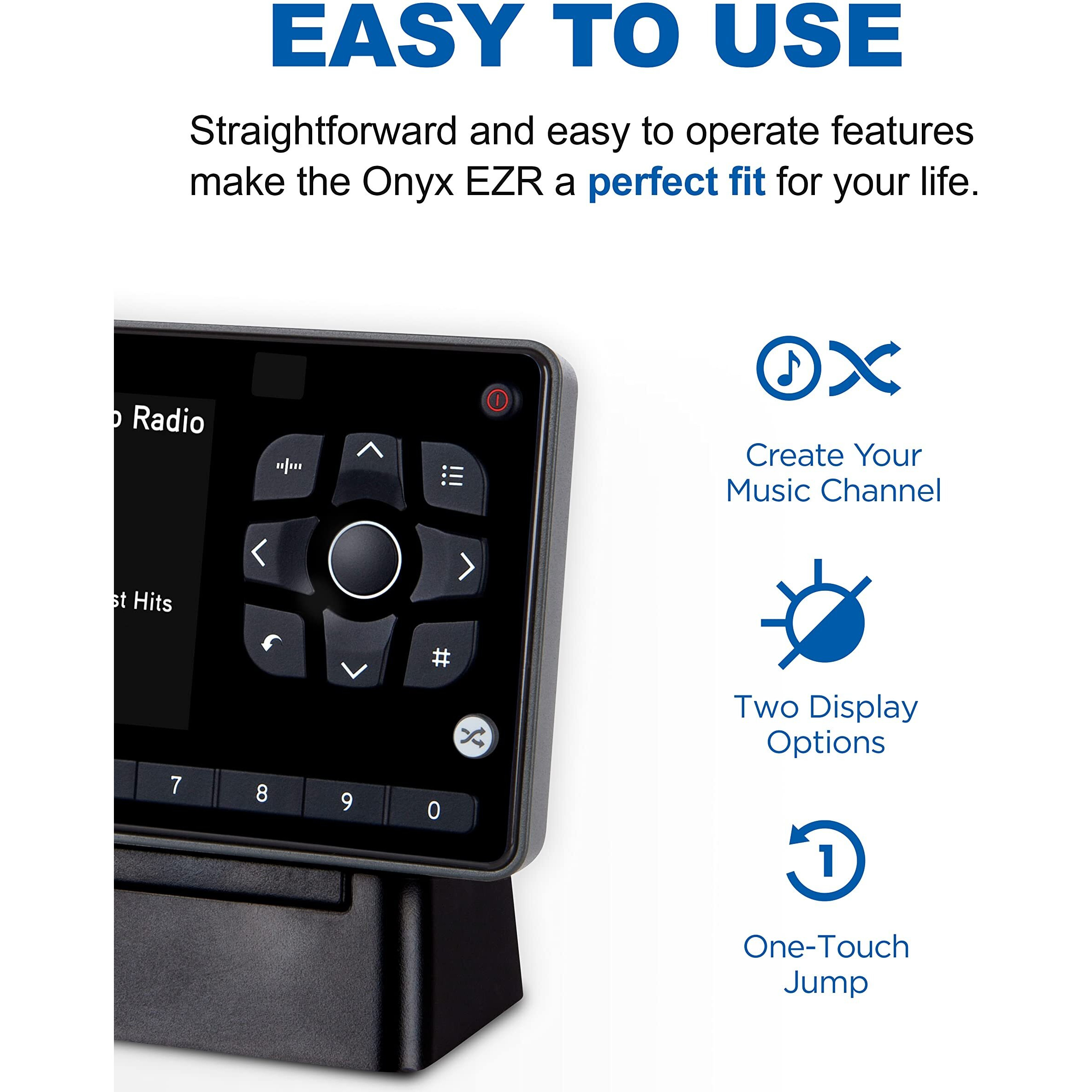 Siriusxm Sxezr1H1 Onyx Ezr Satellite Radio With Home Kit - Hear Siriusxm On Your Home Stereo Or Powered Speakers