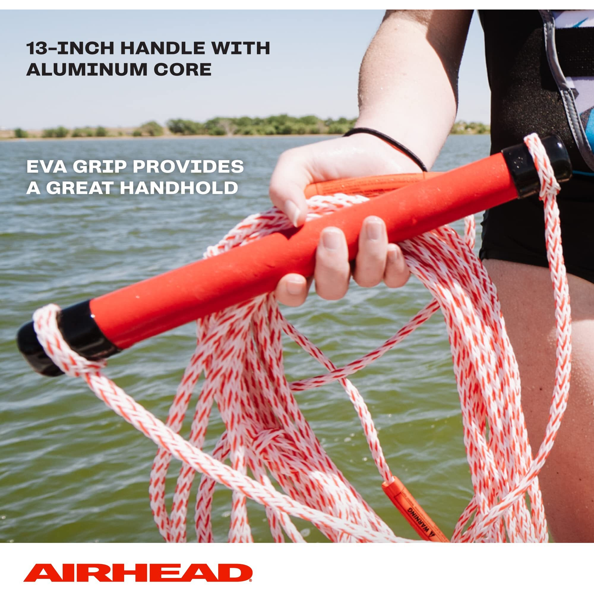 Airhead Water Ski Rope With Eva Grip  1 Section  75-Feet
